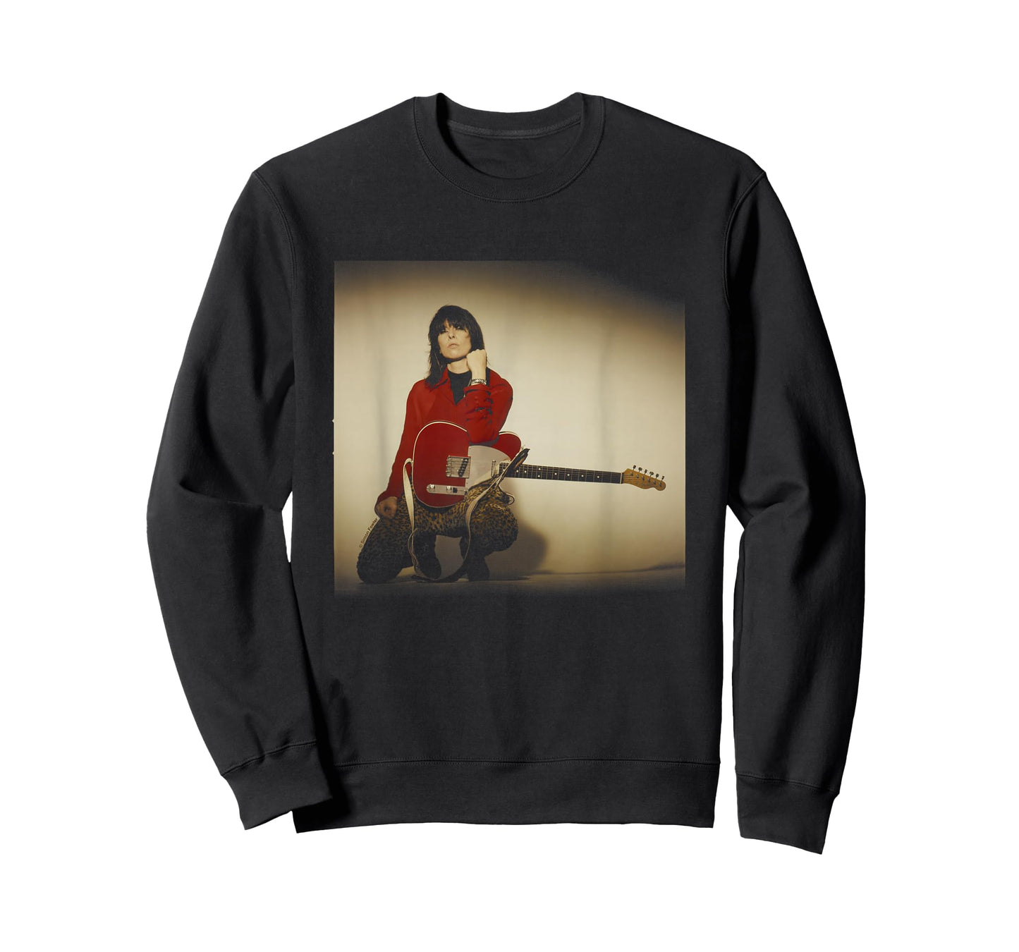 The Pretenders Chrissie Hynde Guitar Shoot by Simon Fowler T-Shirt
