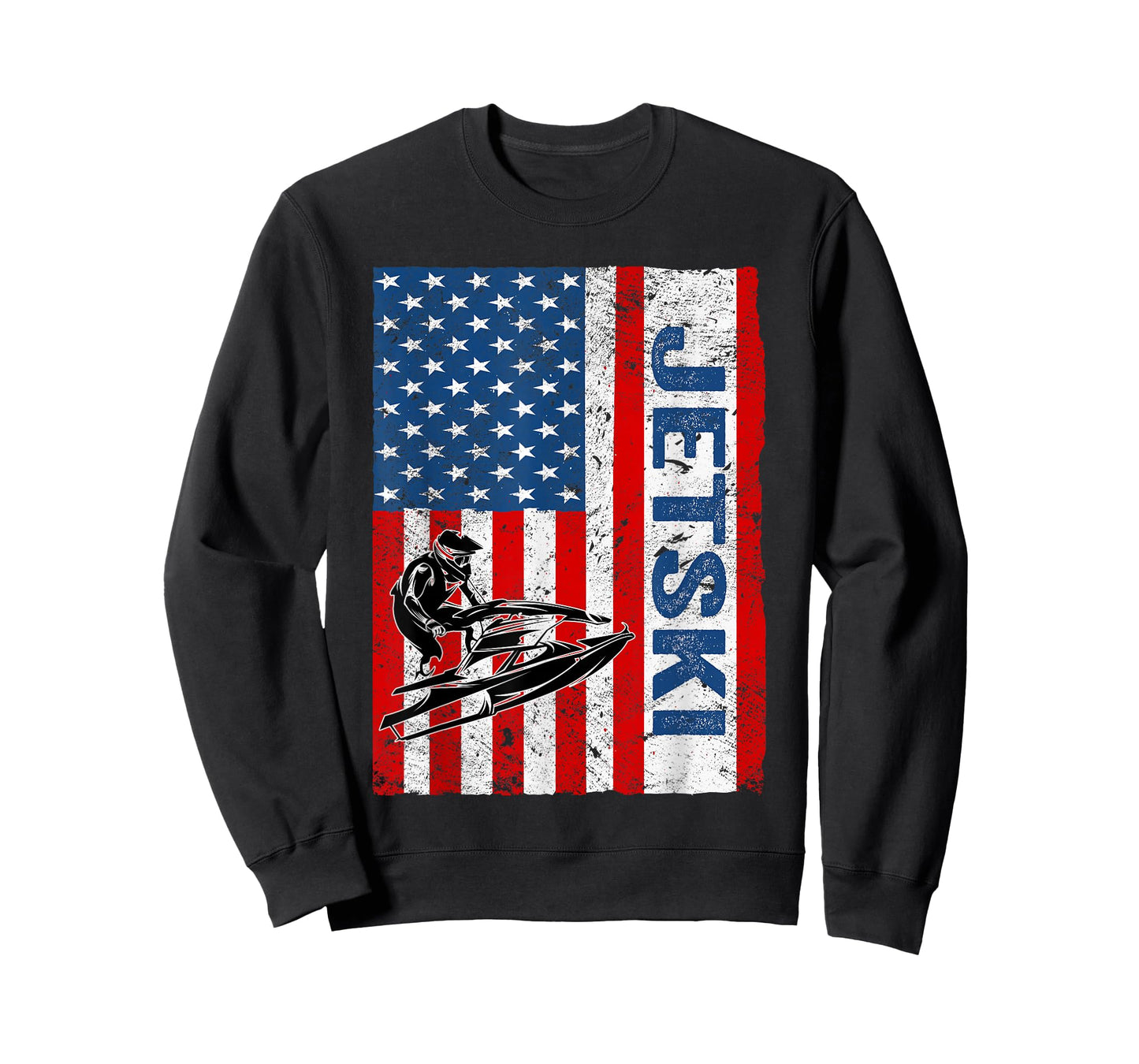 Jet Ski USA Flag. Vintage Jet Ski T-Shirt