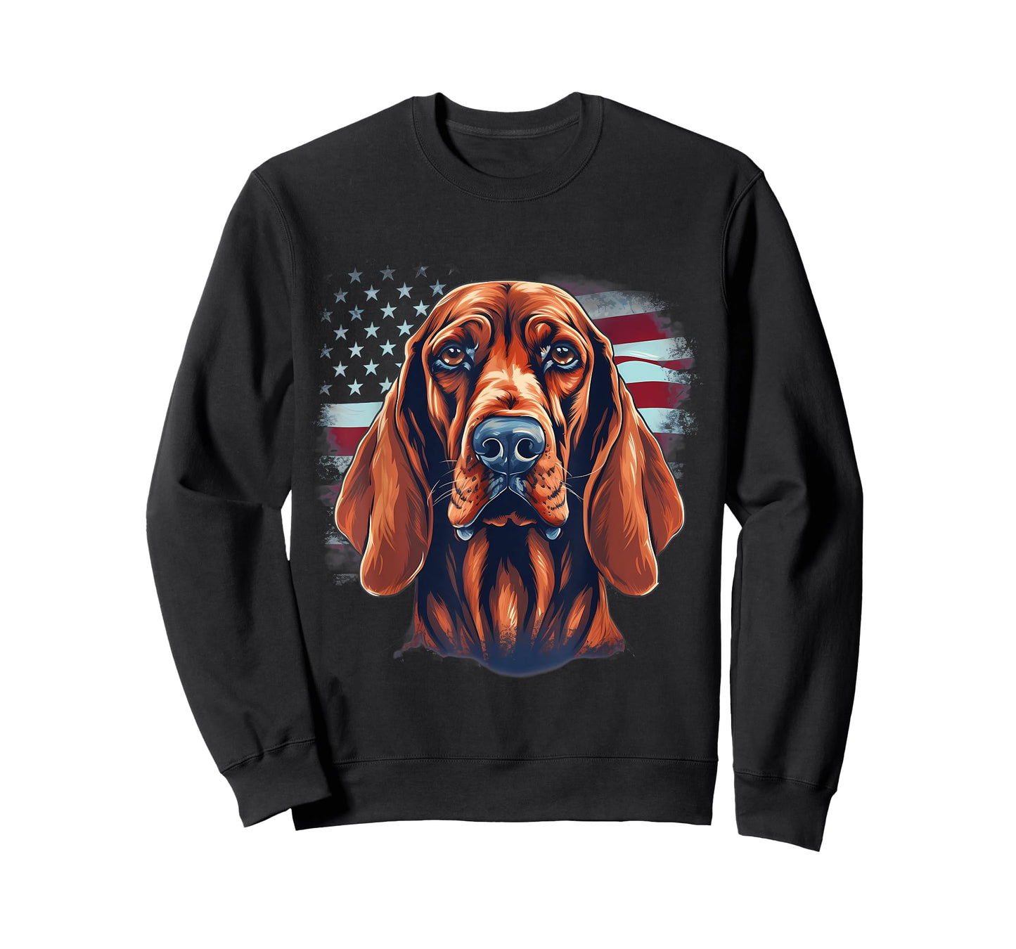 4th Of July US Flag Redbone Coonhound Dog Women Kids Men T-Shirt