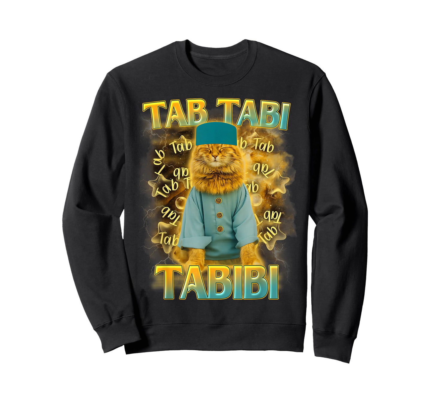 Cat Meme Cat Lover Muslim Cat Funny Cat Mom Tab Tabi Tabibi T-Shirt