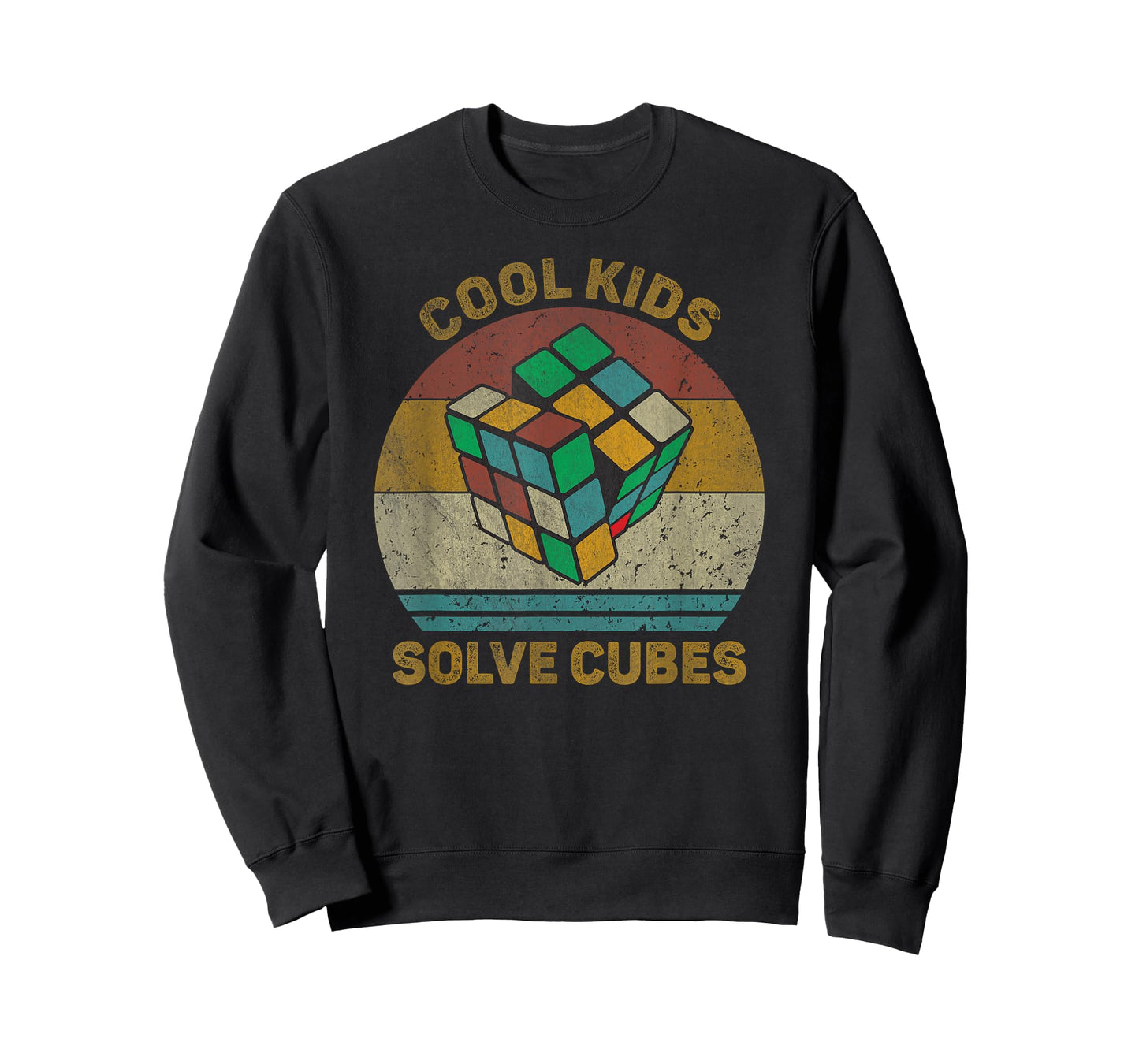 Cool Kids Solve Cubes Vintage Math Speedcubing Lovers T-Shirt