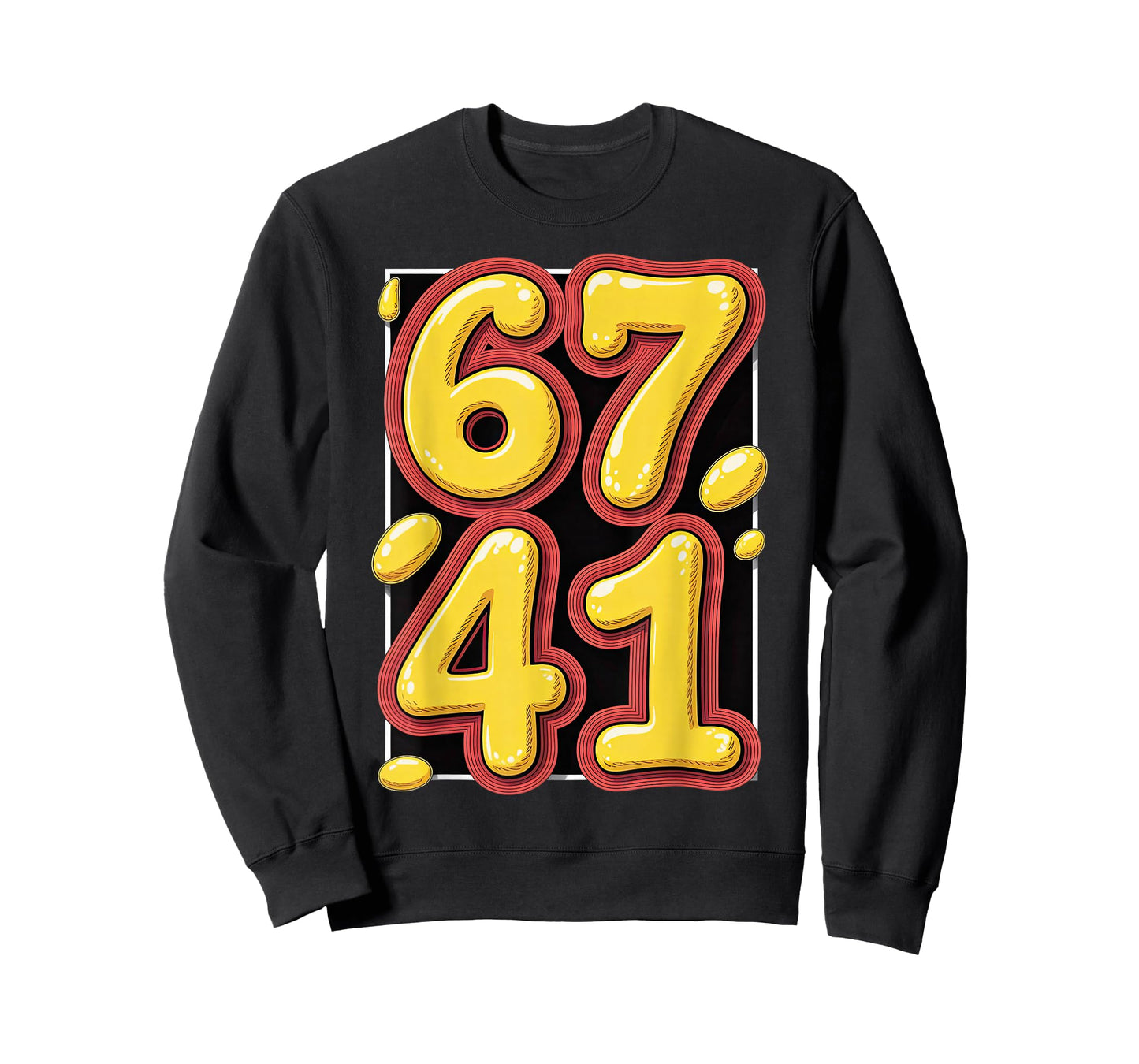 Funny Six Seven 67 41 Forty One Brain Rot Boys Alpha Slang T-Shirt