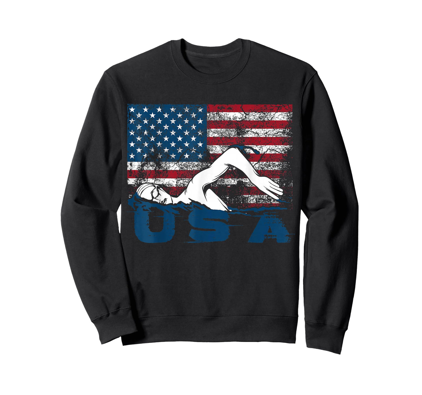 USA Swimming Shirt | Cute US Swim Aquatic Sport Athlete Gift T-Shirt