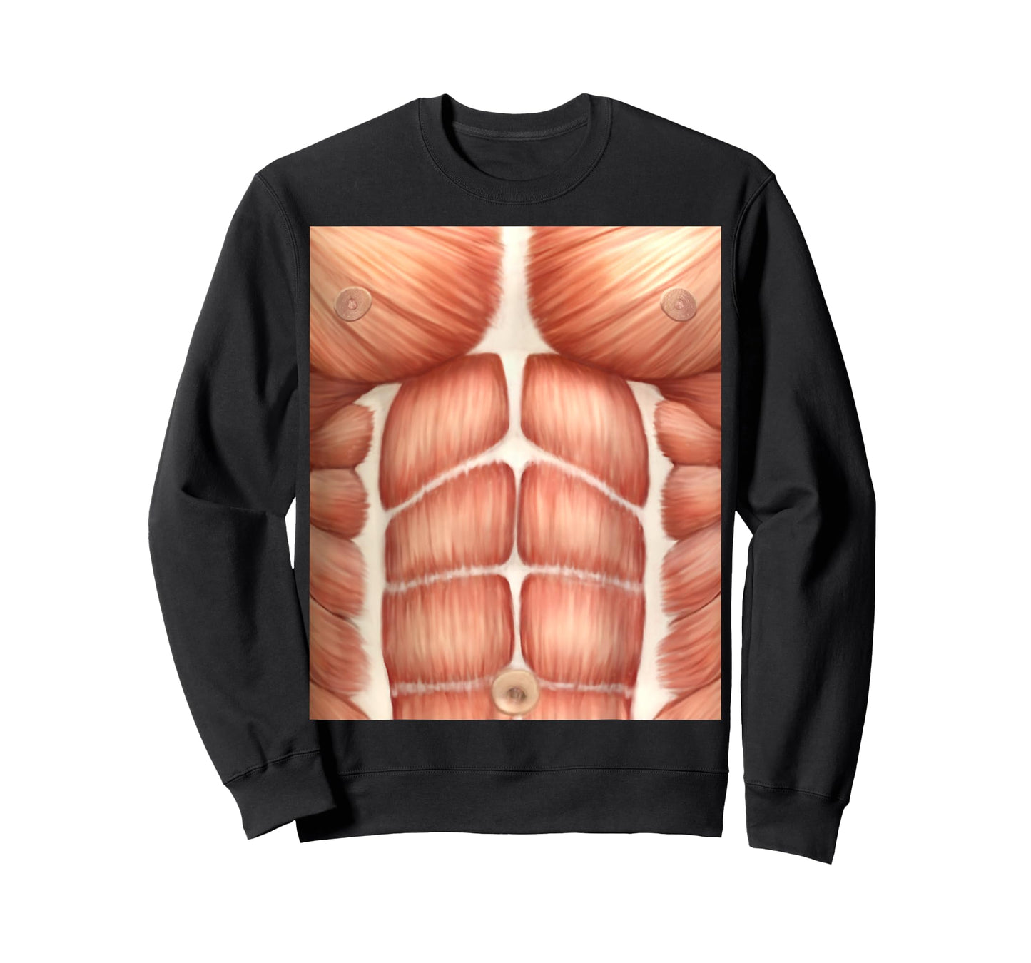 Chest Six Pack Abs Muscles Anatomy Costume T-Shirt