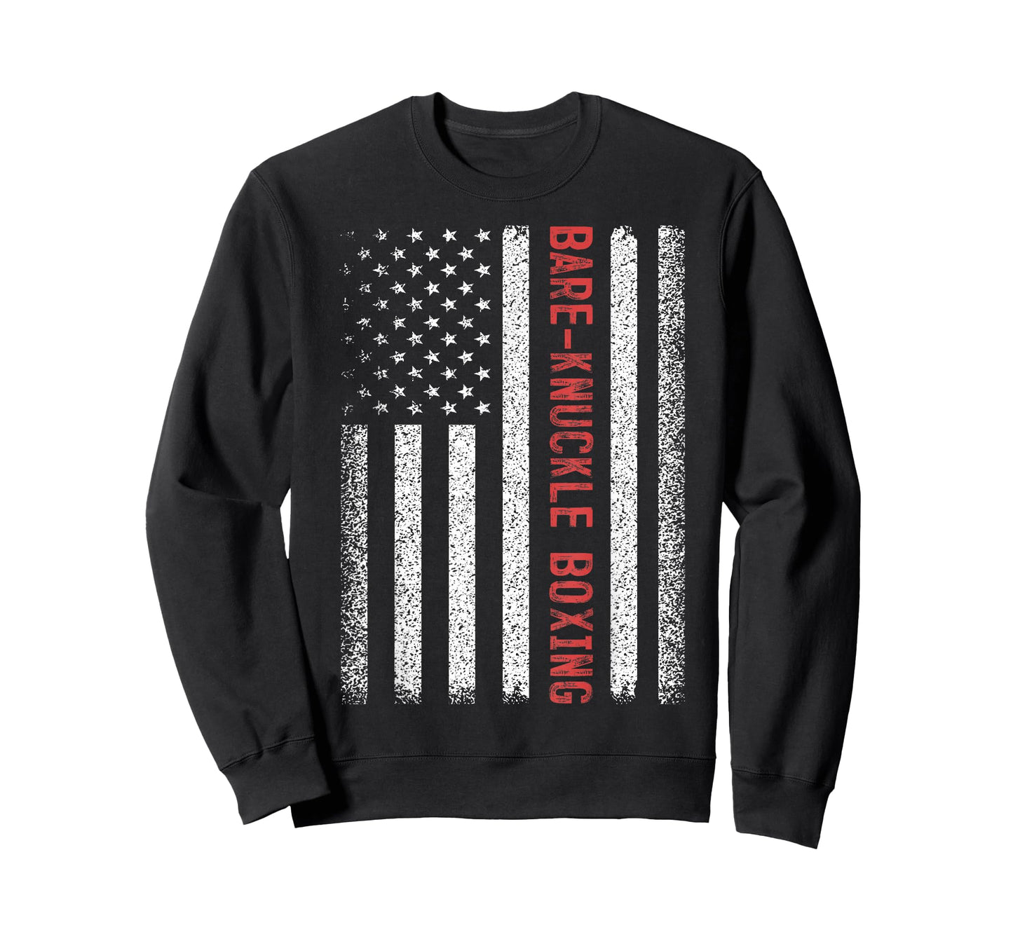 Bare-knuckle boxing American Flag 4th of July T-Shirt,Black,Small
