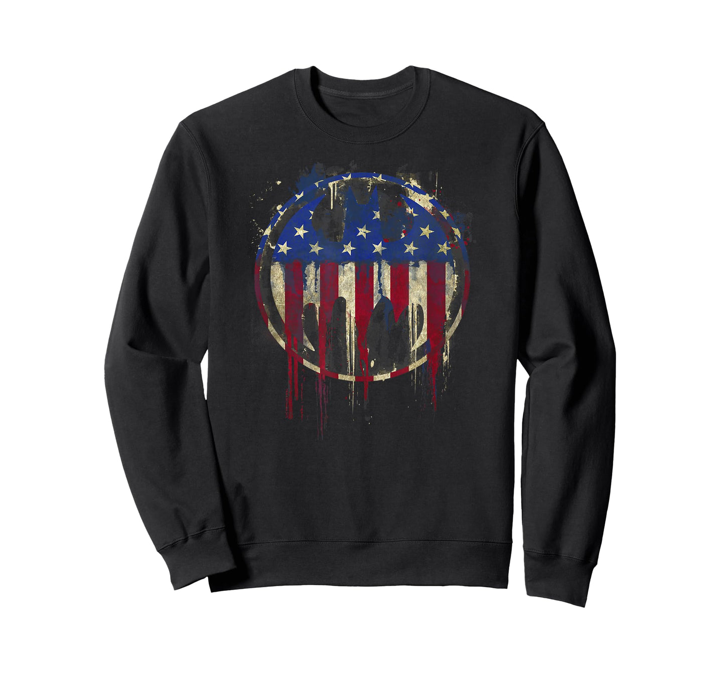 Batman Bleeding American Flag Signal T-Shirt