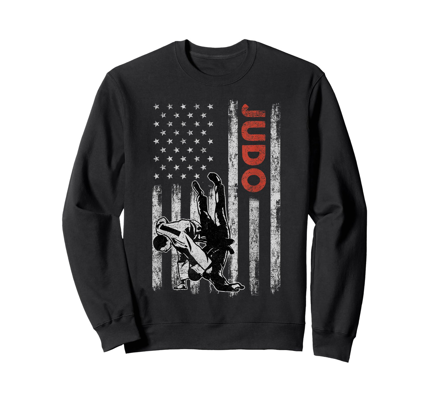 Judo Lovers Vintage American Flag 4th Of July Gift T-Shirt