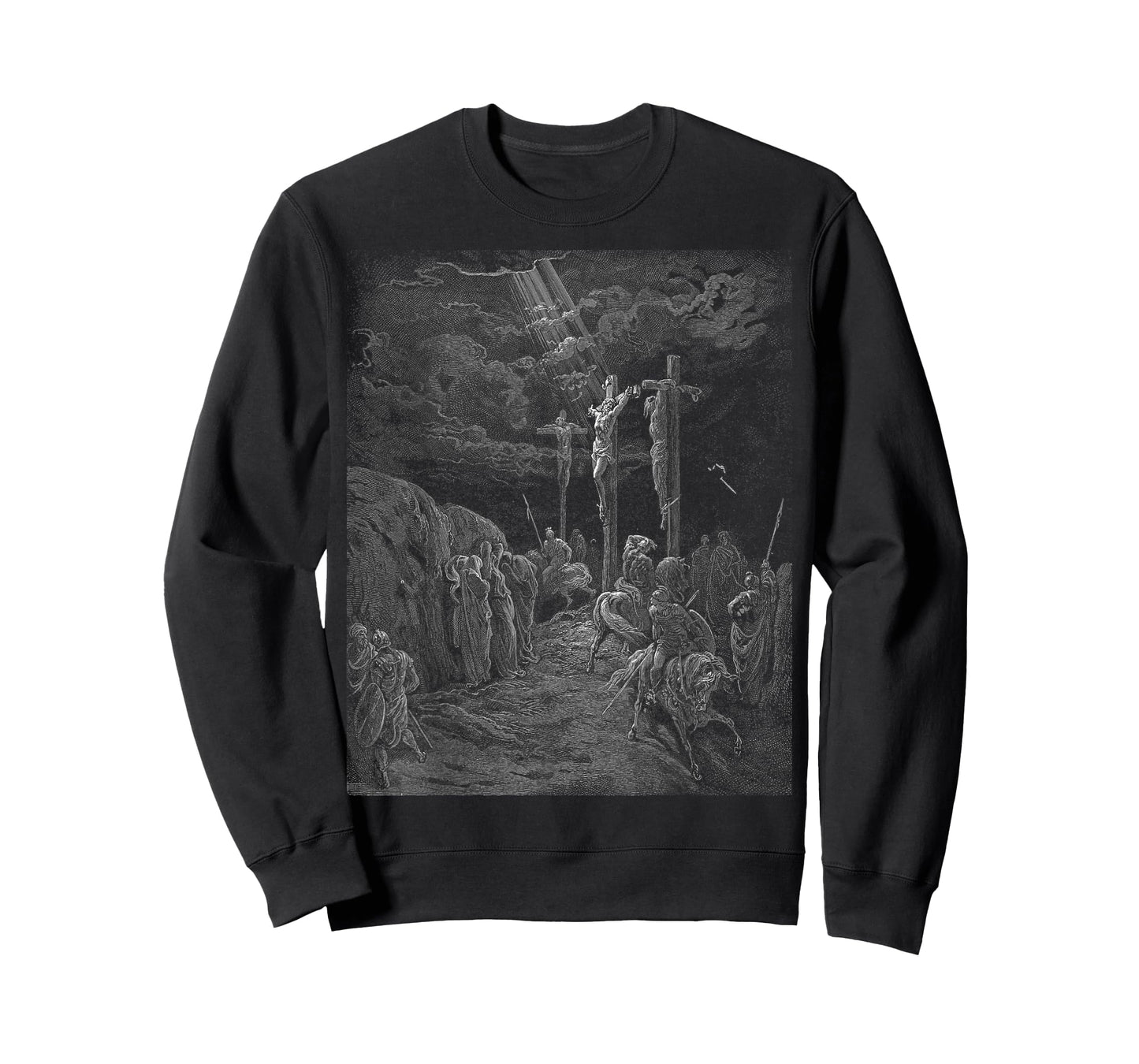 The Crucifixion of Jesus Vintage Gustave Dore Biblical Art T-Shirt