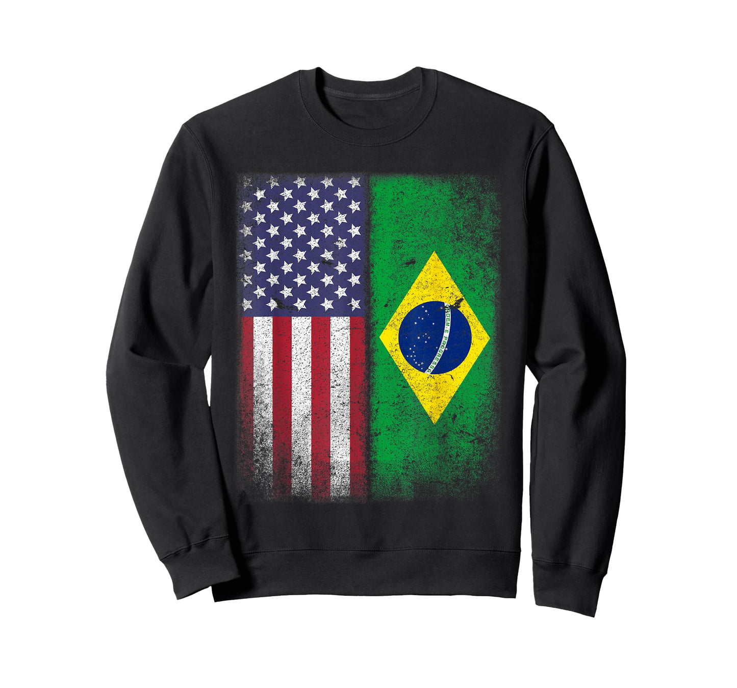USA Brazil Flag Patriotic Design for American Brazilians T-Shirt