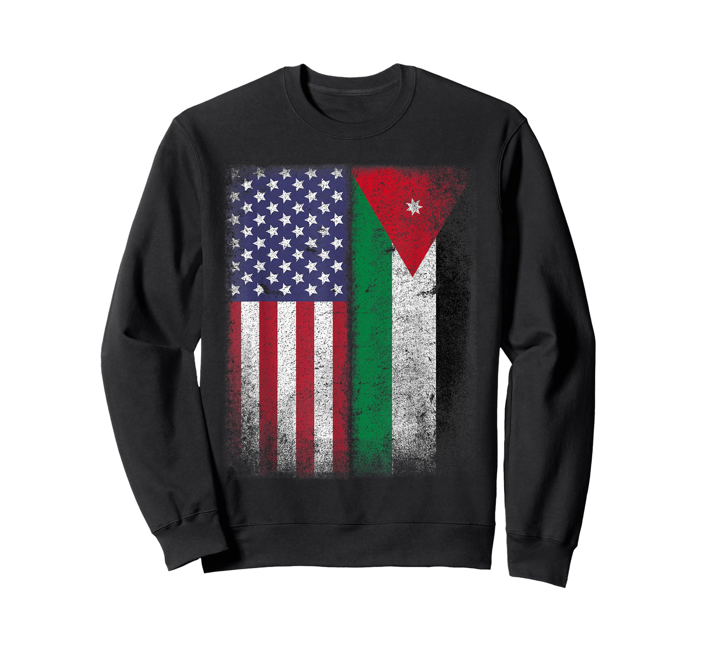 Jordanian American Flag Jordan Usa Country Gift T-Shirt