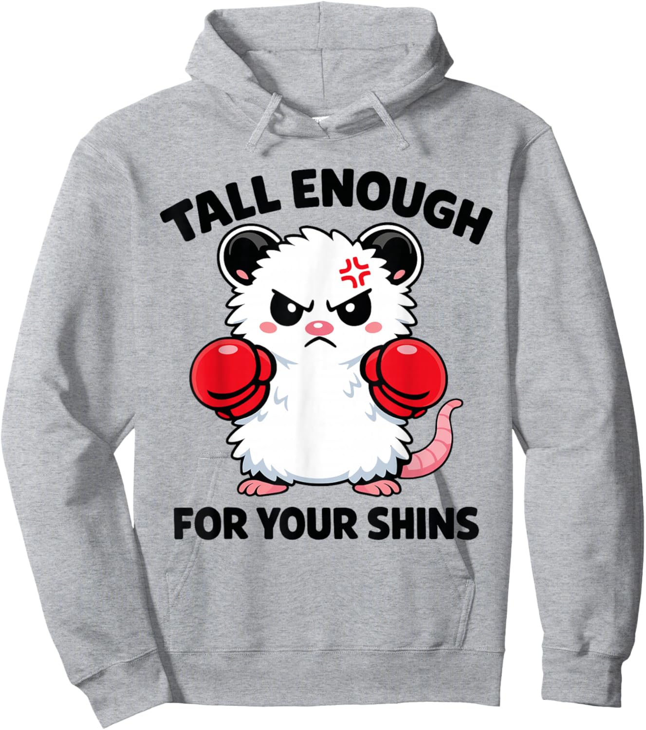 Tall Enough for Your Shins - Funny Possum Meme T-Shirt - Hoodie | Ash