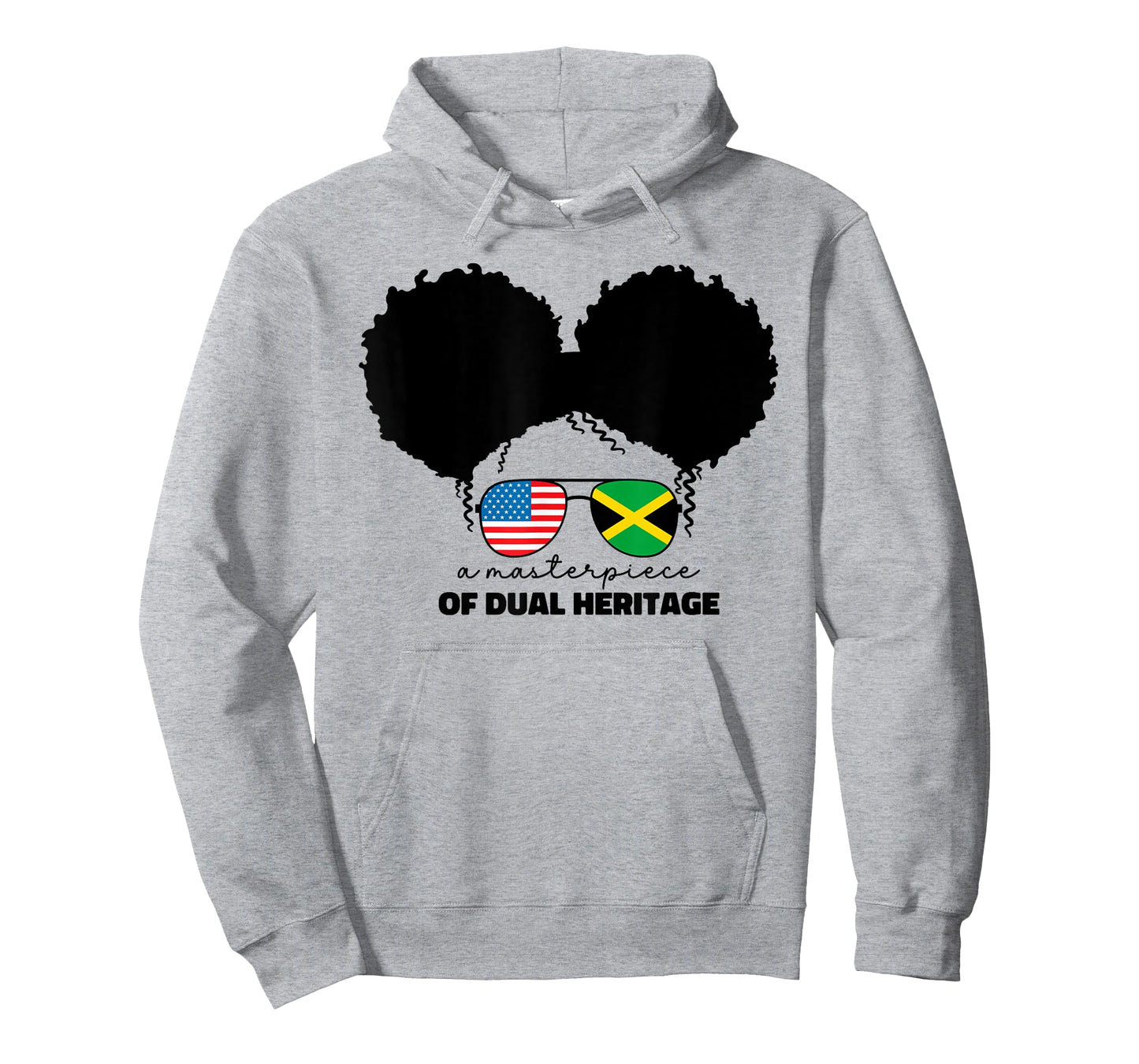 Kids Girls Half American And Jamaican America Jamaica Flag T-Shirt