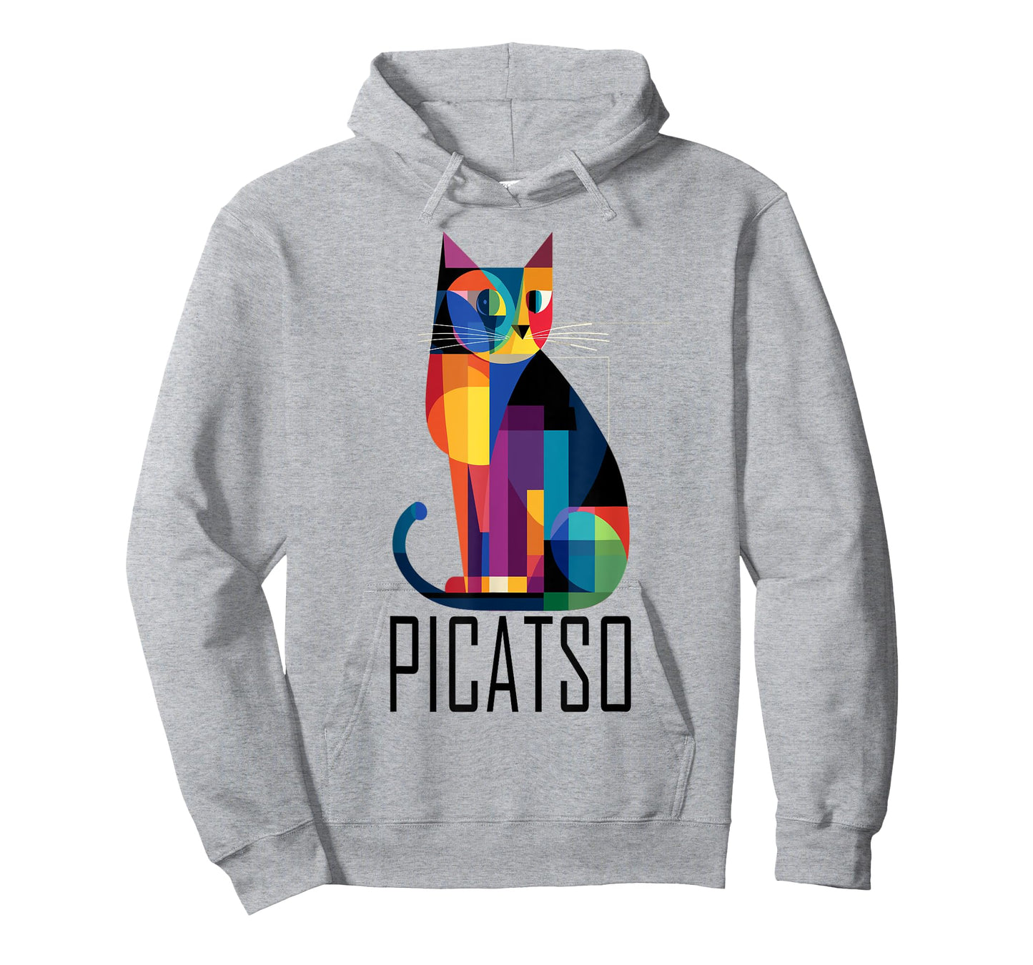 Retro Vintage Feline Design, Picatso Cat Cubism Kitty Art T-Shirt