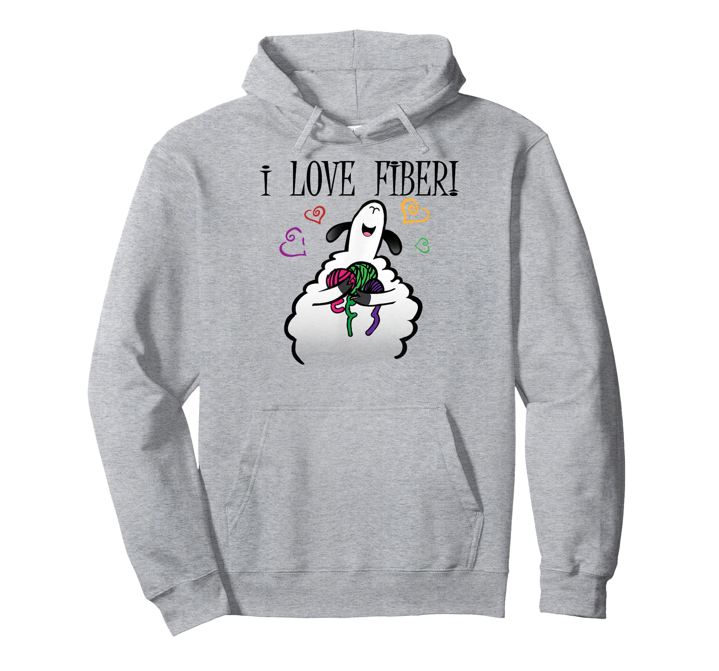 I love fibre Handspinning Funny sheep T-Shirt