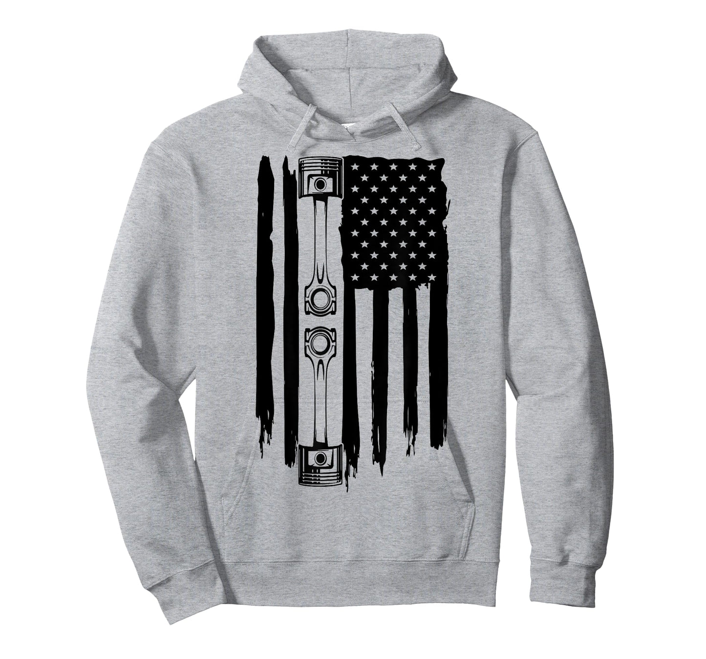 Piston American Flag Car Automotive Car Enthusiast LS RS 5.0 Women Men T-Shirt