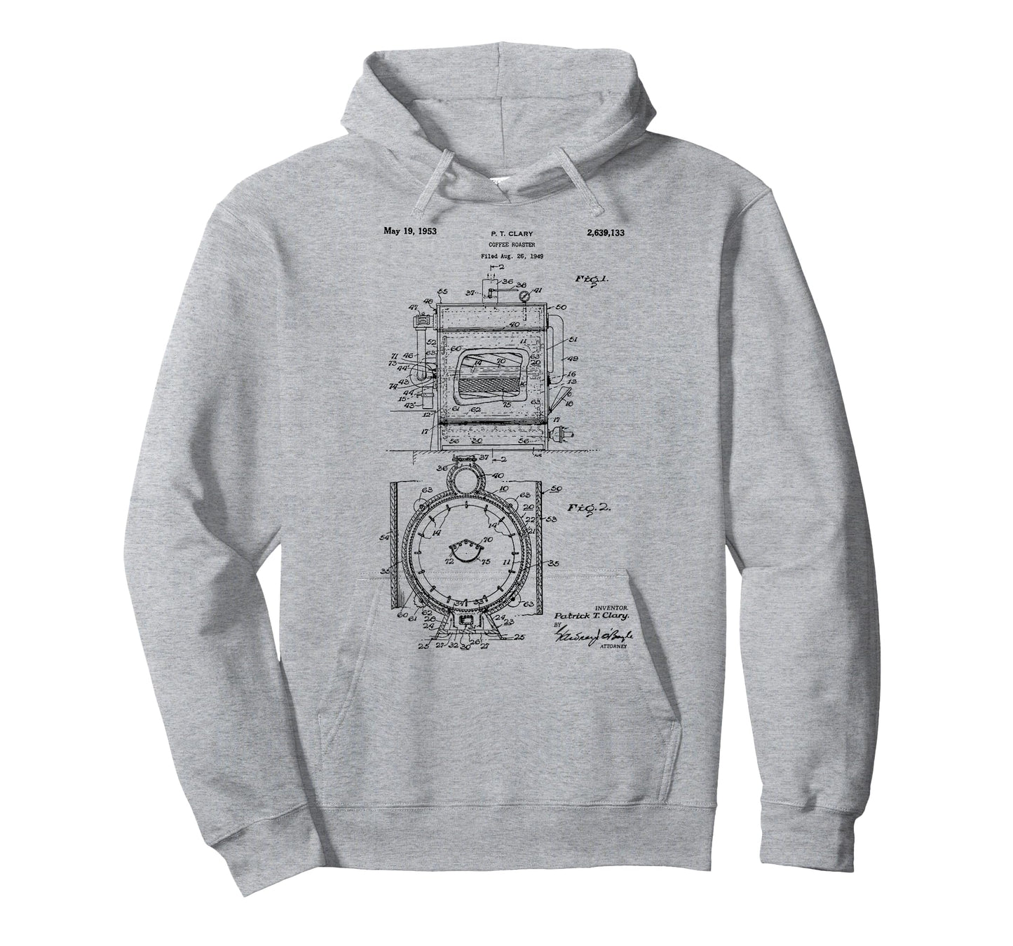 Vintage 1949 Coffee Roaster Patent Print Gift T-Shirt
