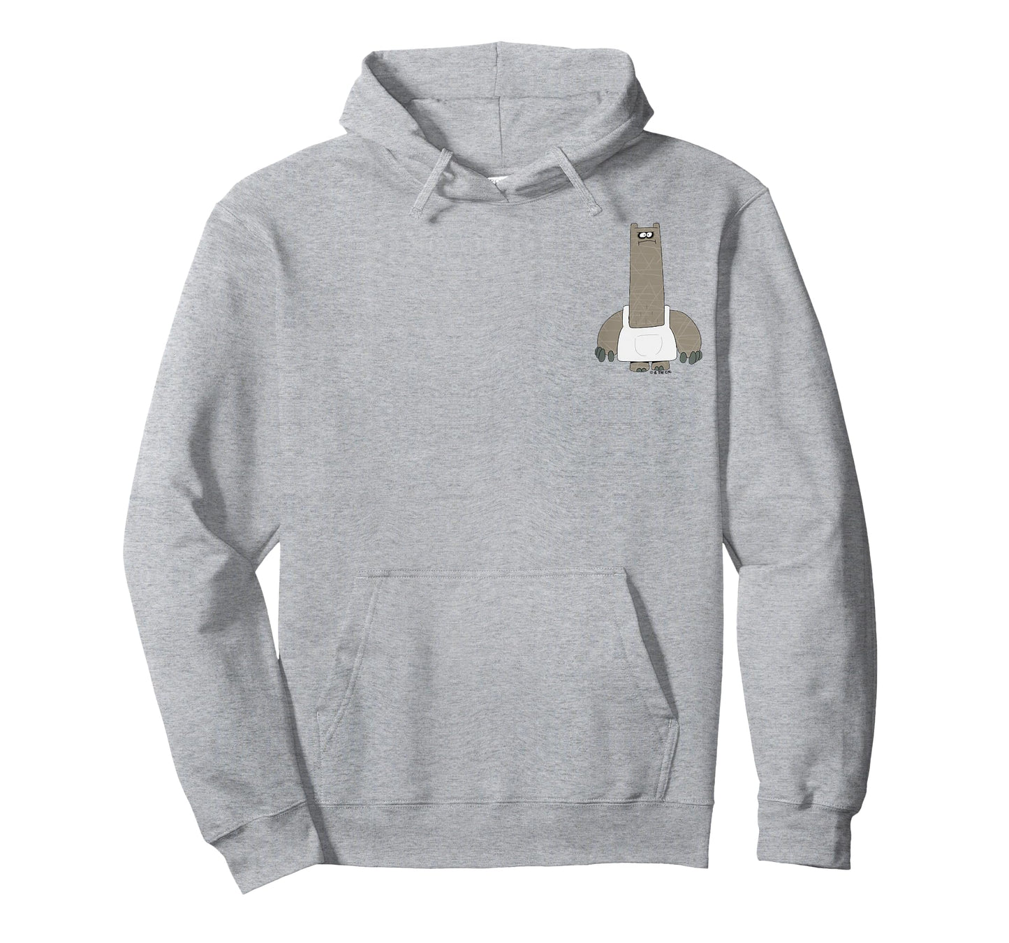 Chowder Shnitzel Angry Pose Full Body Shot Pocket Logo T-Shirt