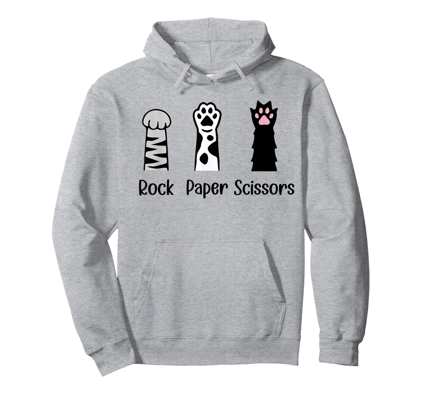 Introvert Cat Animal Rescue Pet Lover Gifts ROCK PAPER SCISSORS Hand Game Cute Paw Funny Cat Lover T-Shirt