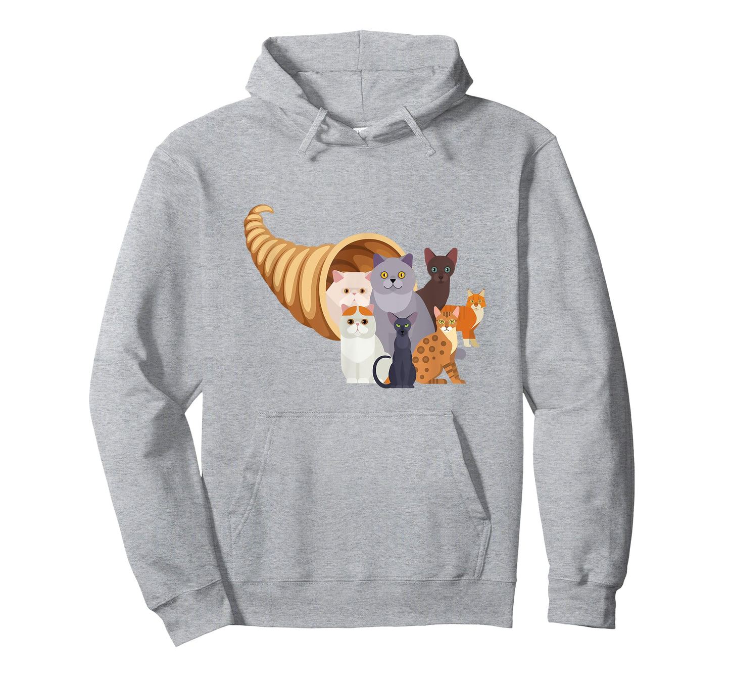 Catucopia Cats Cornucopia T-Shirt Trendy Funny Thanksgiving T-Shirt