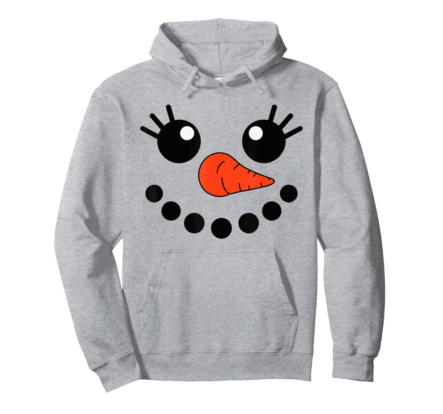 Cute Snowlady Snowman Face Christmas Matching Family Party T-Shirt