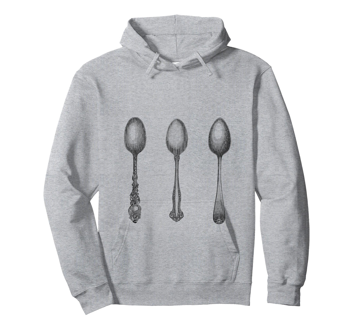 Antique Spoons print three spoonie silverware etched vintage T-Shirt