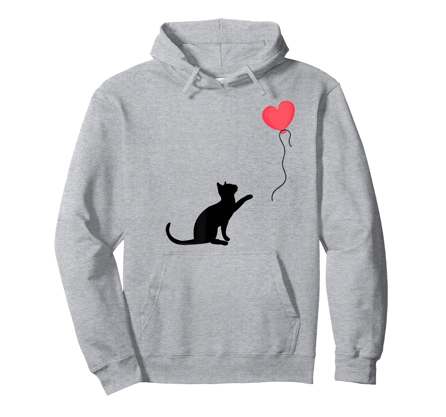 Cute Cat or Kitten Heart Balloon Cat Mom Cat Dad T-Shirt