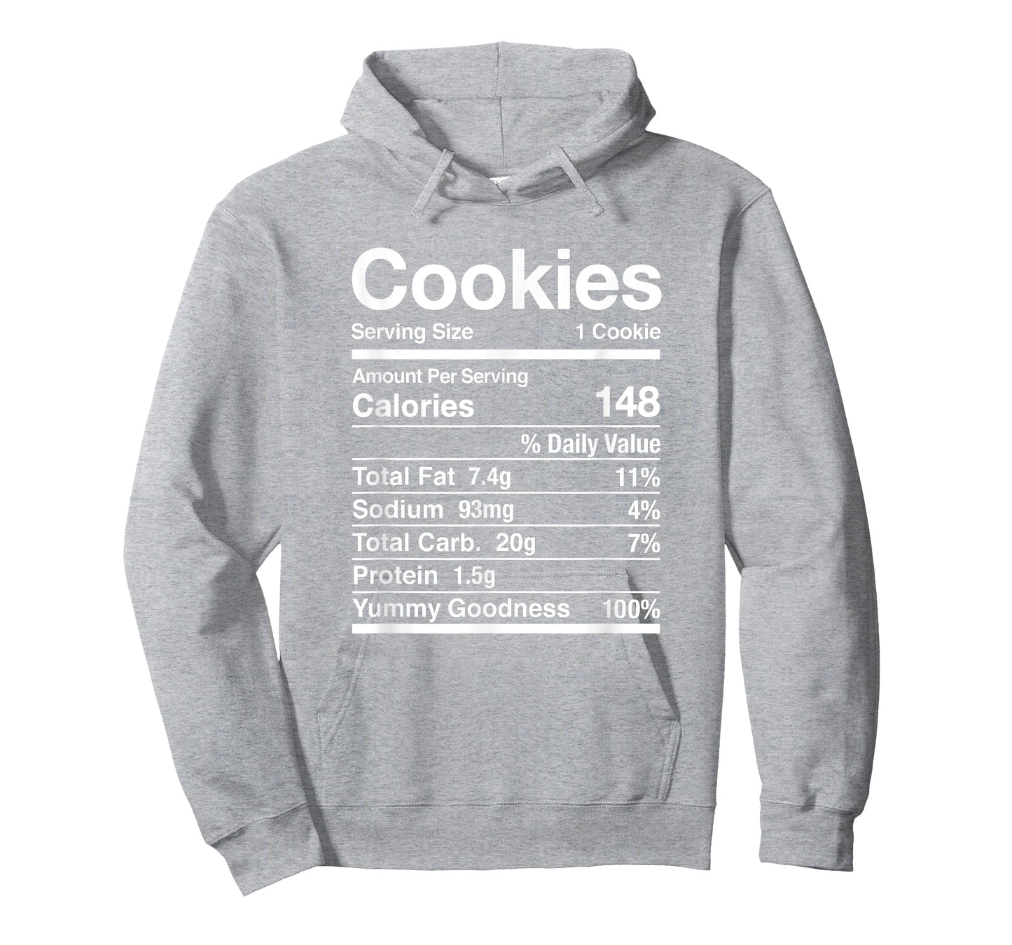 Cookie Nutrition Facts Thanksgiving Matching T-Shirt