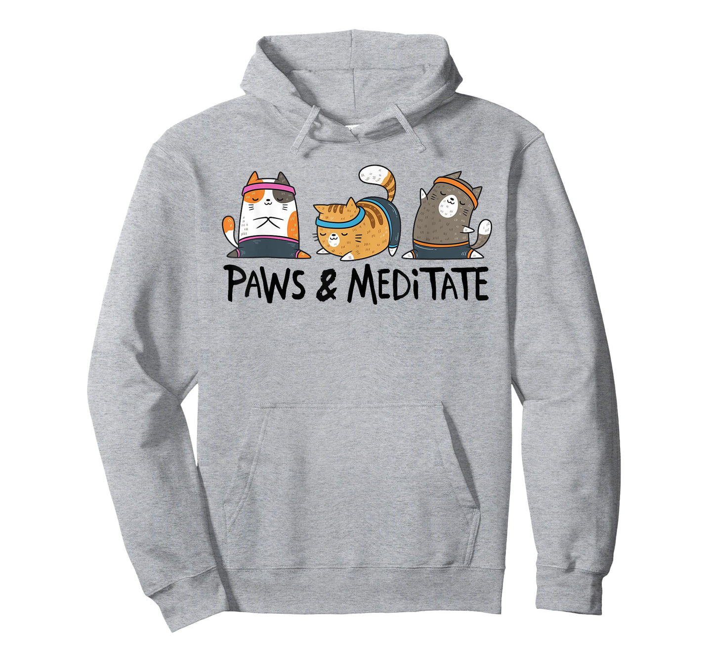 Yoga Cat Paws And Meditate Yoga Position Workout Gift T-Shirt
