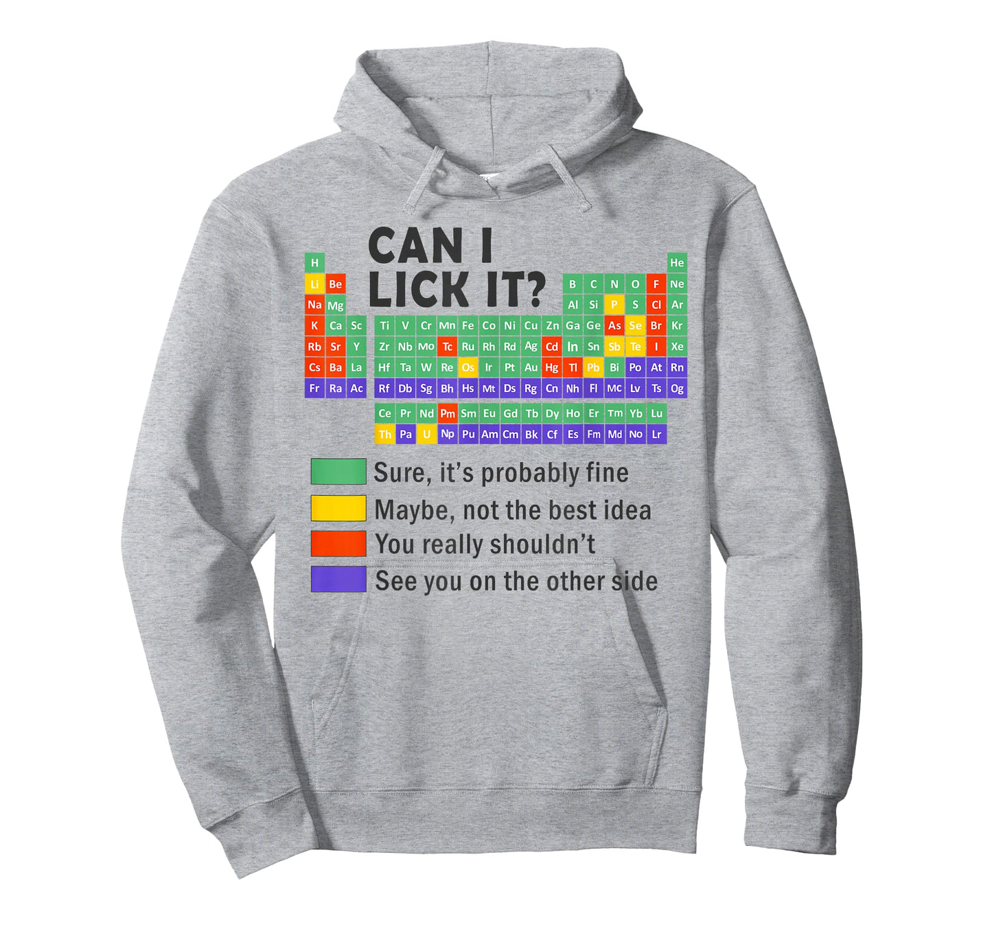 Can i lick it periodic table science graphic boys kids Funny T-Shirt