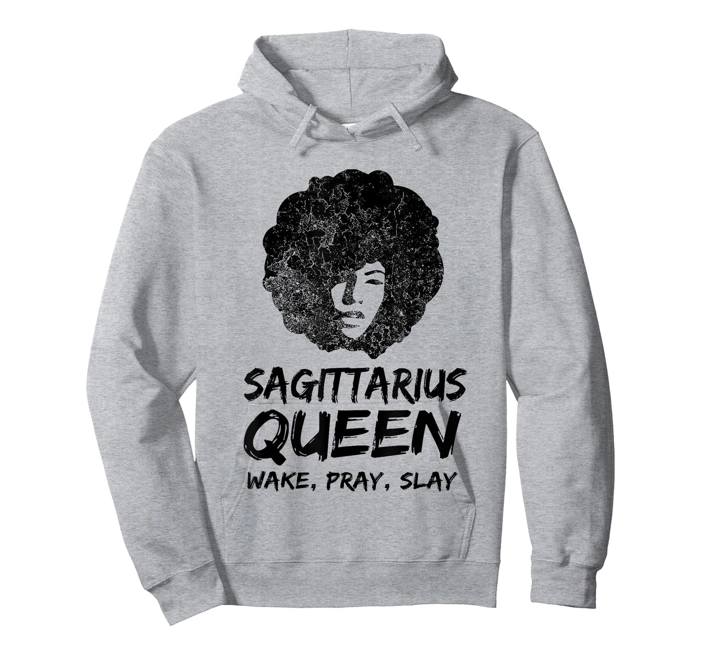 Sagittarius Zodiac Gift Queen Wake Pray Slay For Black Women T-Shirt