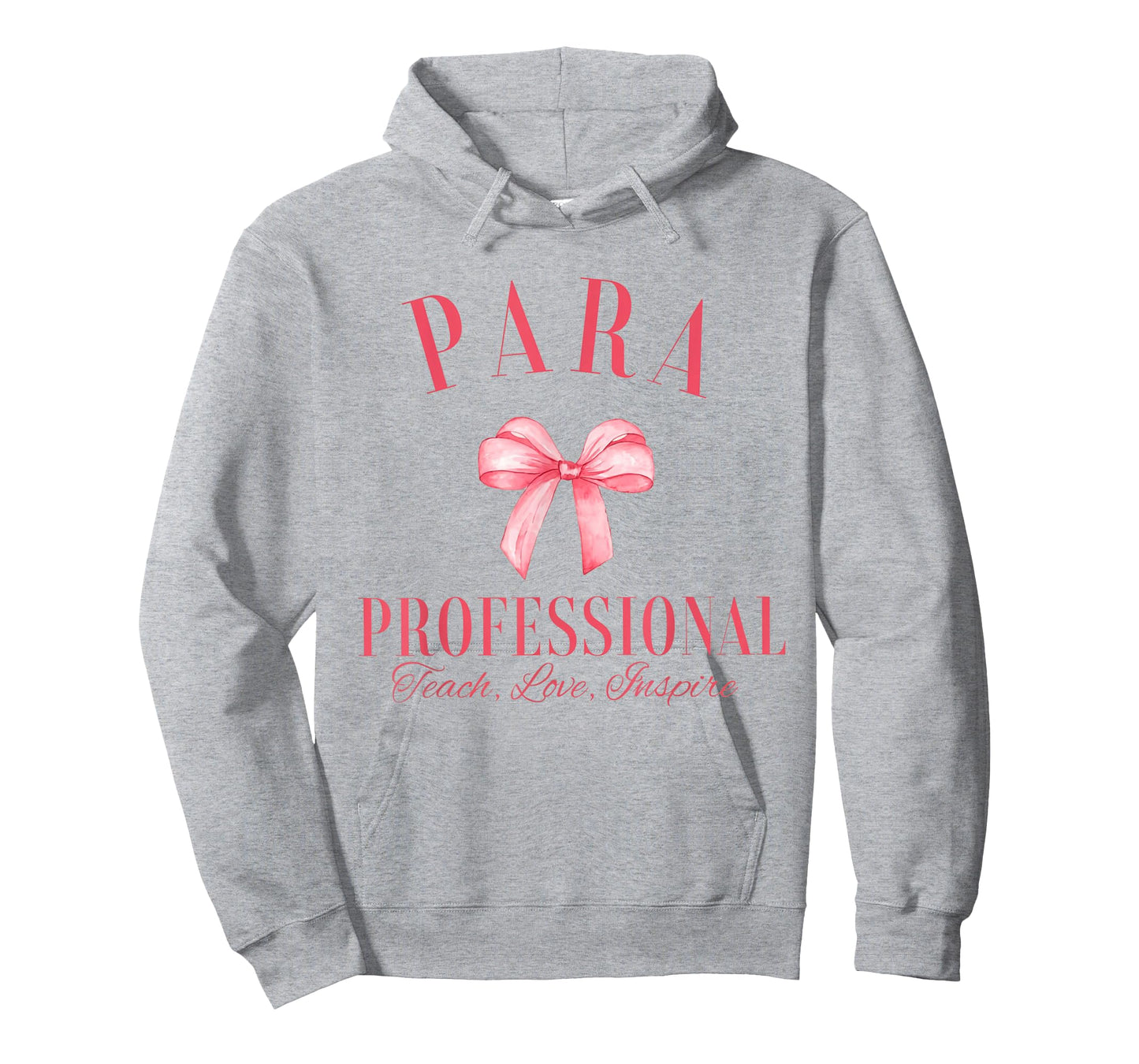 Coquette Bow Paraprofessional School para Squad Teacher Aide T-Shirt