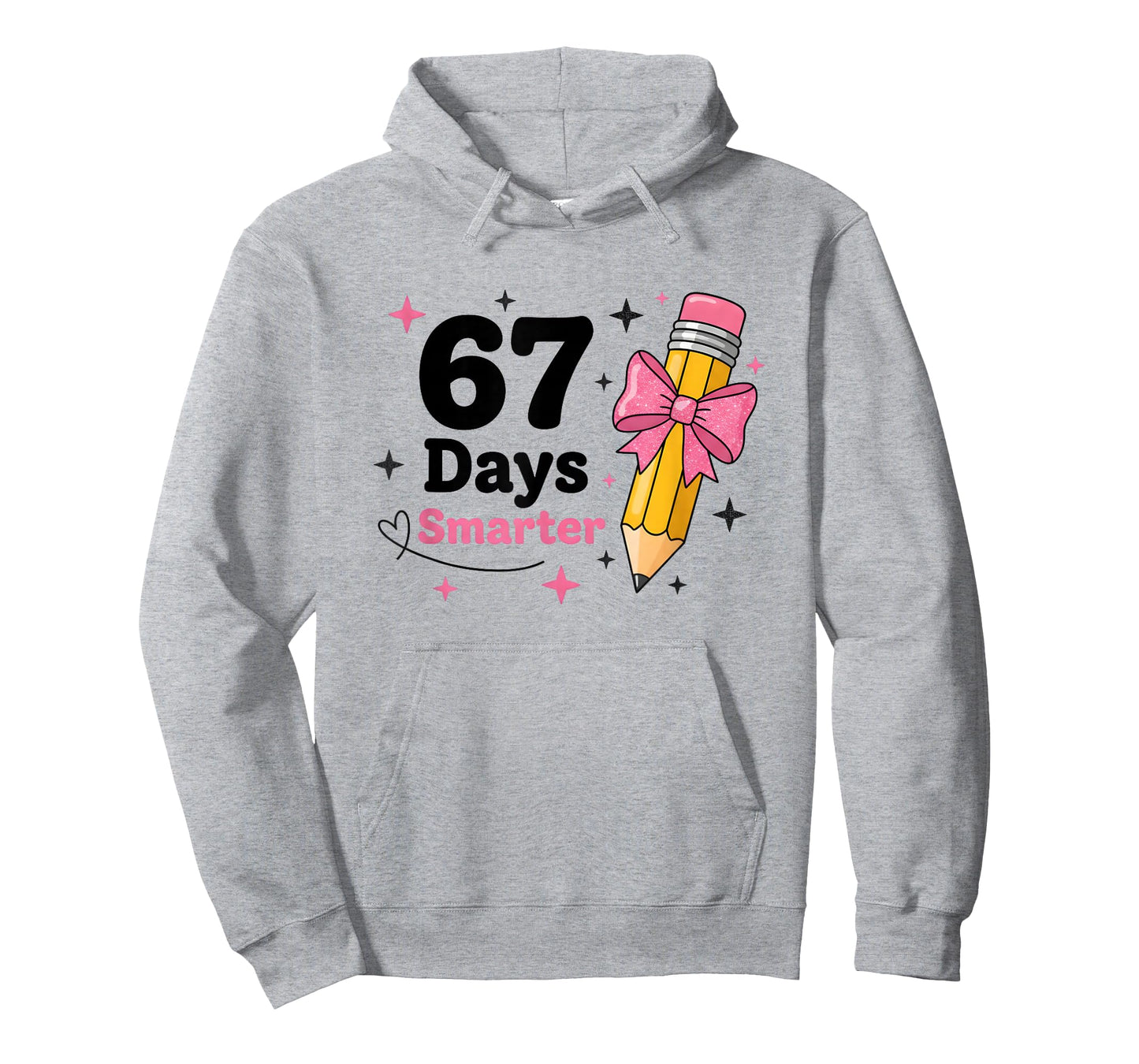 67 Days Smarter Bow Kids Teachers 67 Meme Humor Funny 6 7 T-Shirt