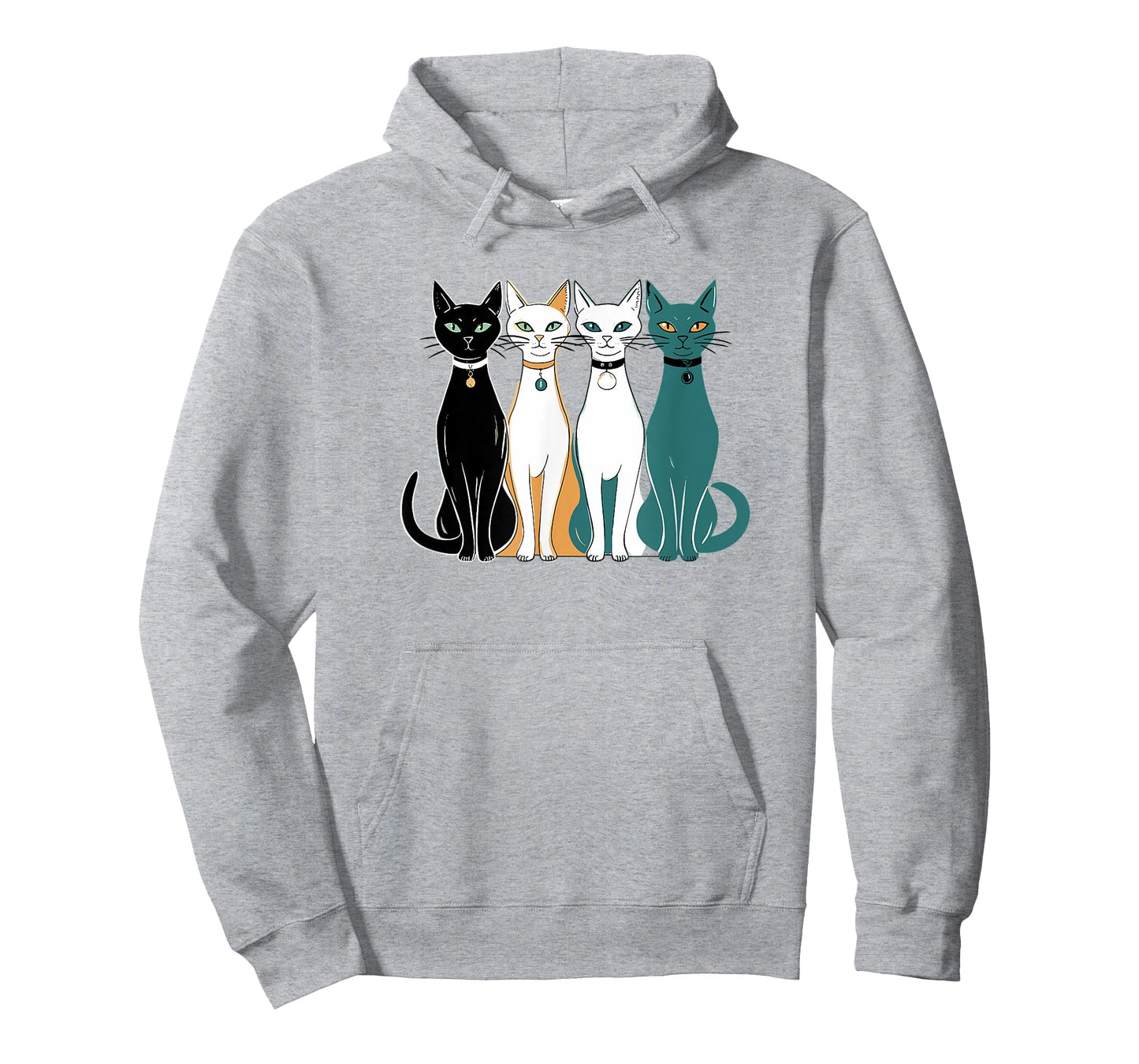 Retro Cats Midcentury Mid Century Age 60s 70s Space T-Shirt