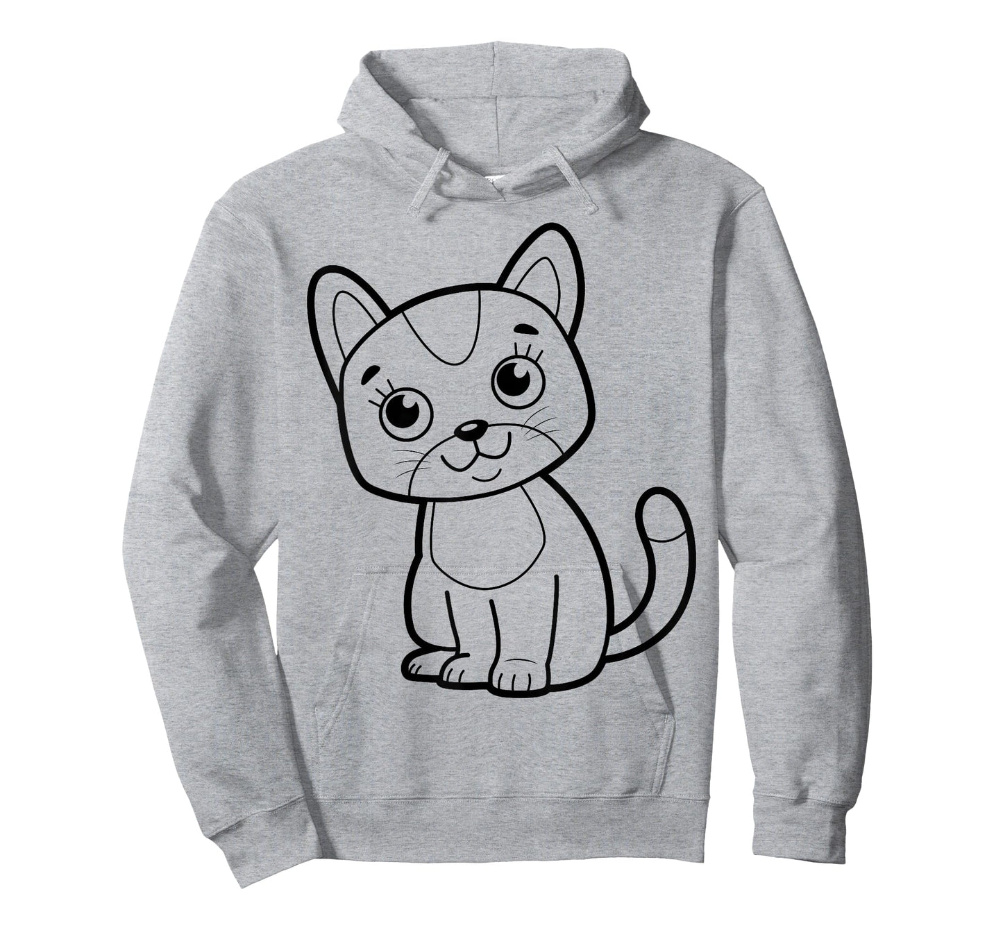 Cute cat to paint and color in for children T-Shirt