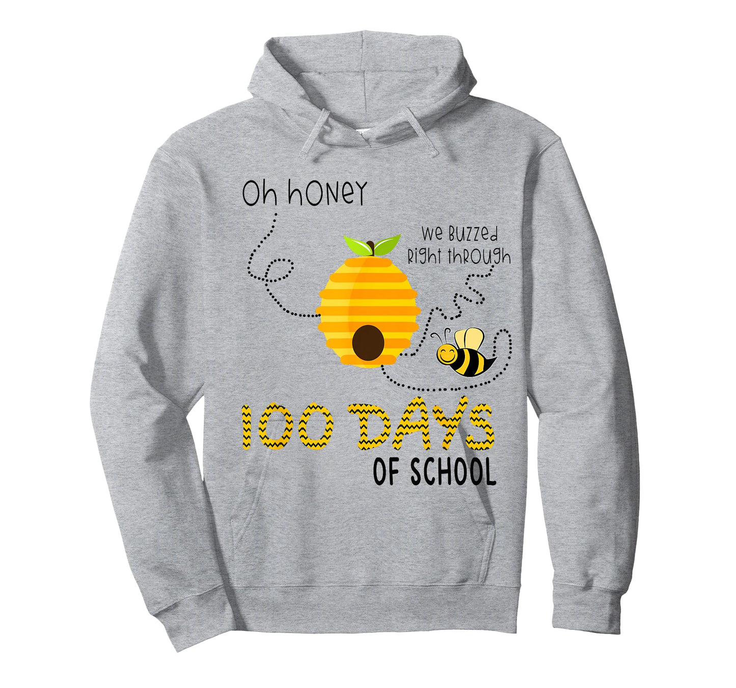 100th Day Of School Teacher Shirt Bee Hive Funny Sayings Men Women T-Shirt