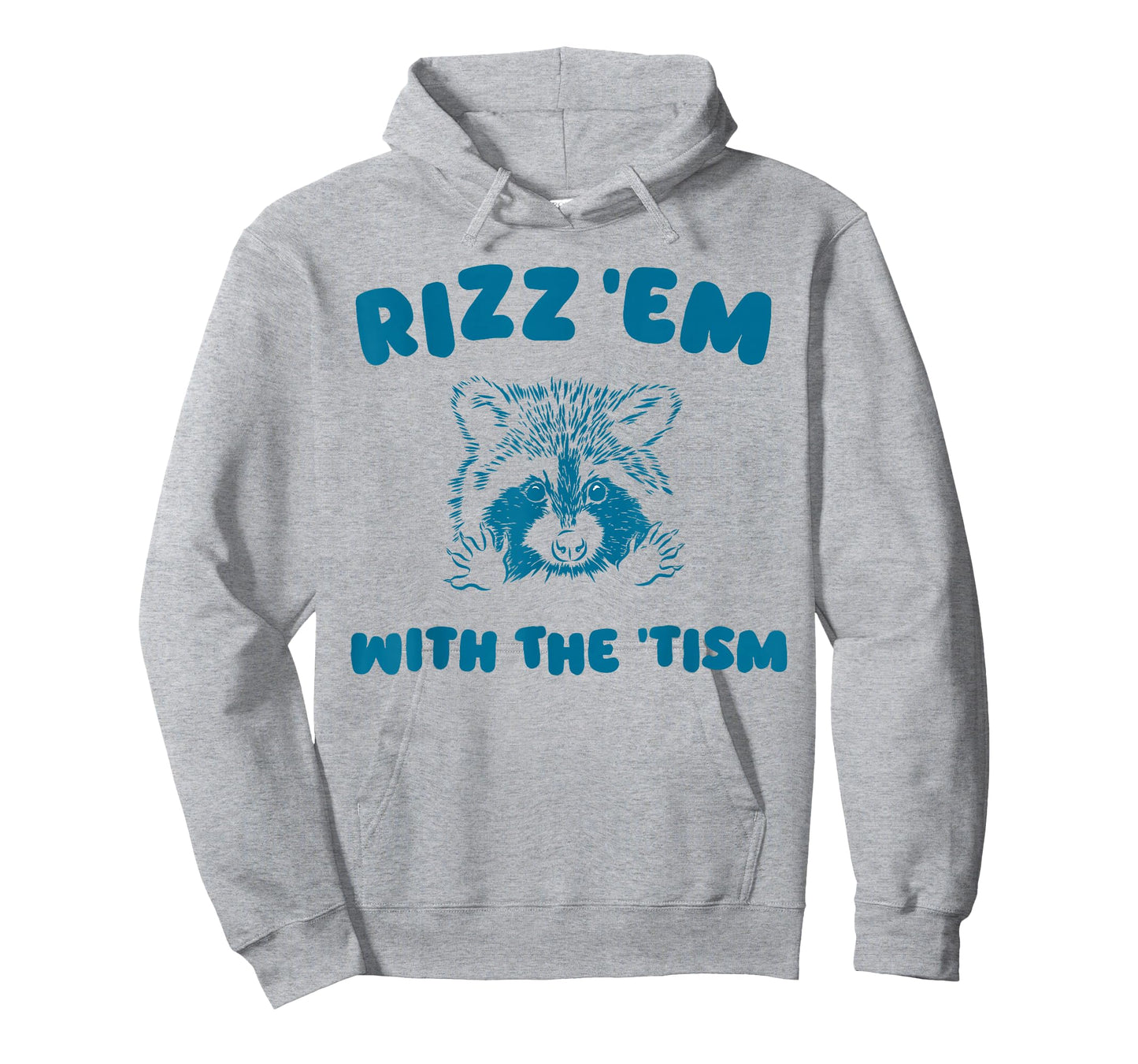 Autism Funny Rizz Em With The Tism Meme Autistic Raccoon T-Shirt