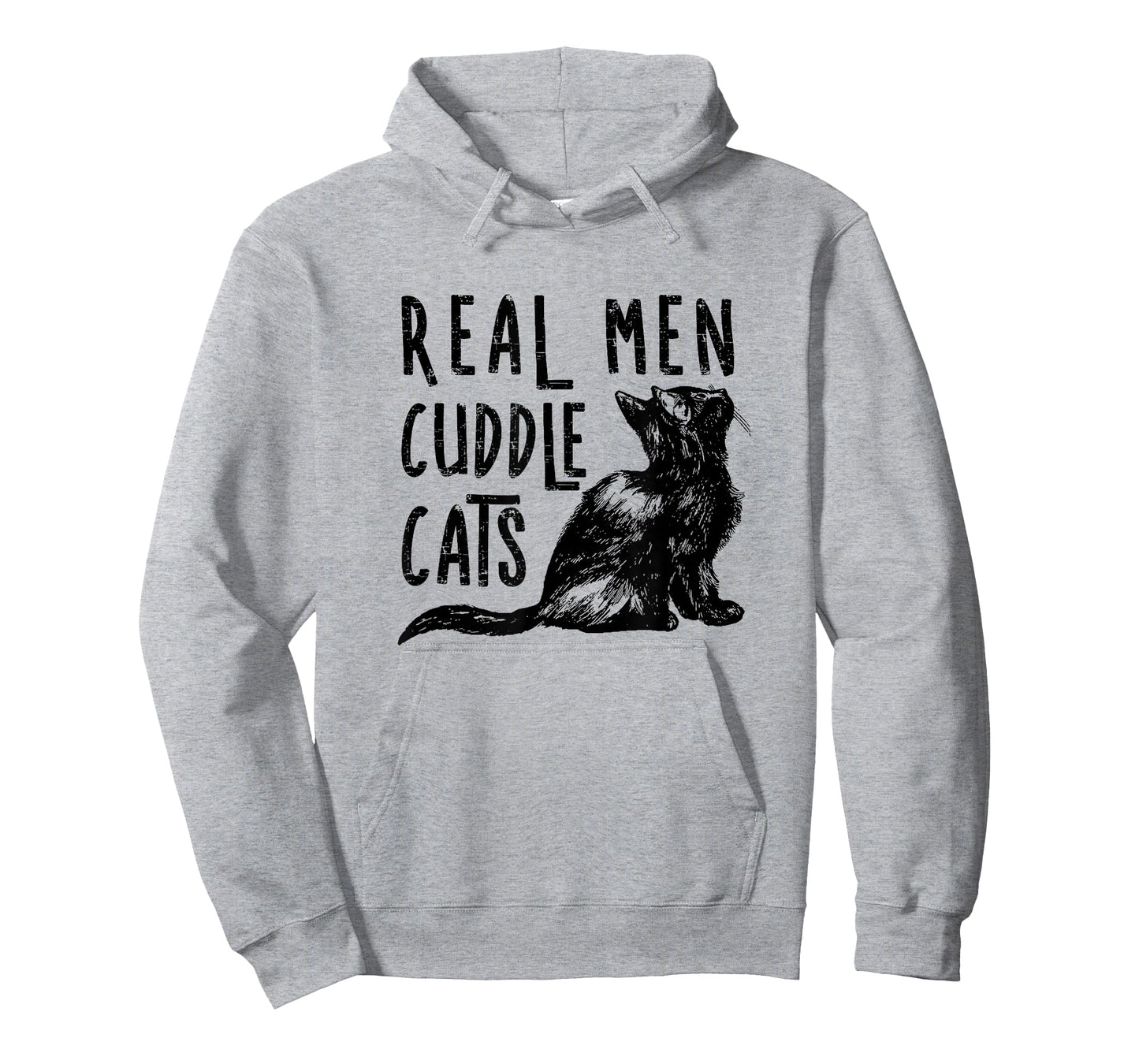 Real Men Cuddle Cats Funny Cat lovers T-Shirt