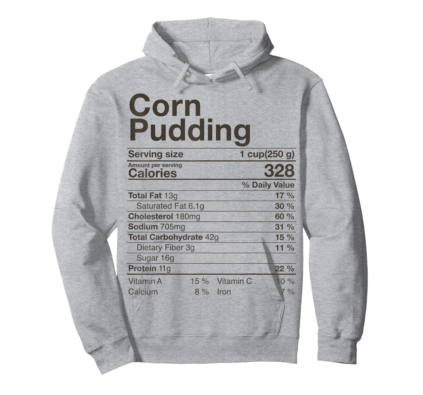 Corn Pudding Nutrition Facts Thanksgiving Gifts Christmas T-Shirt