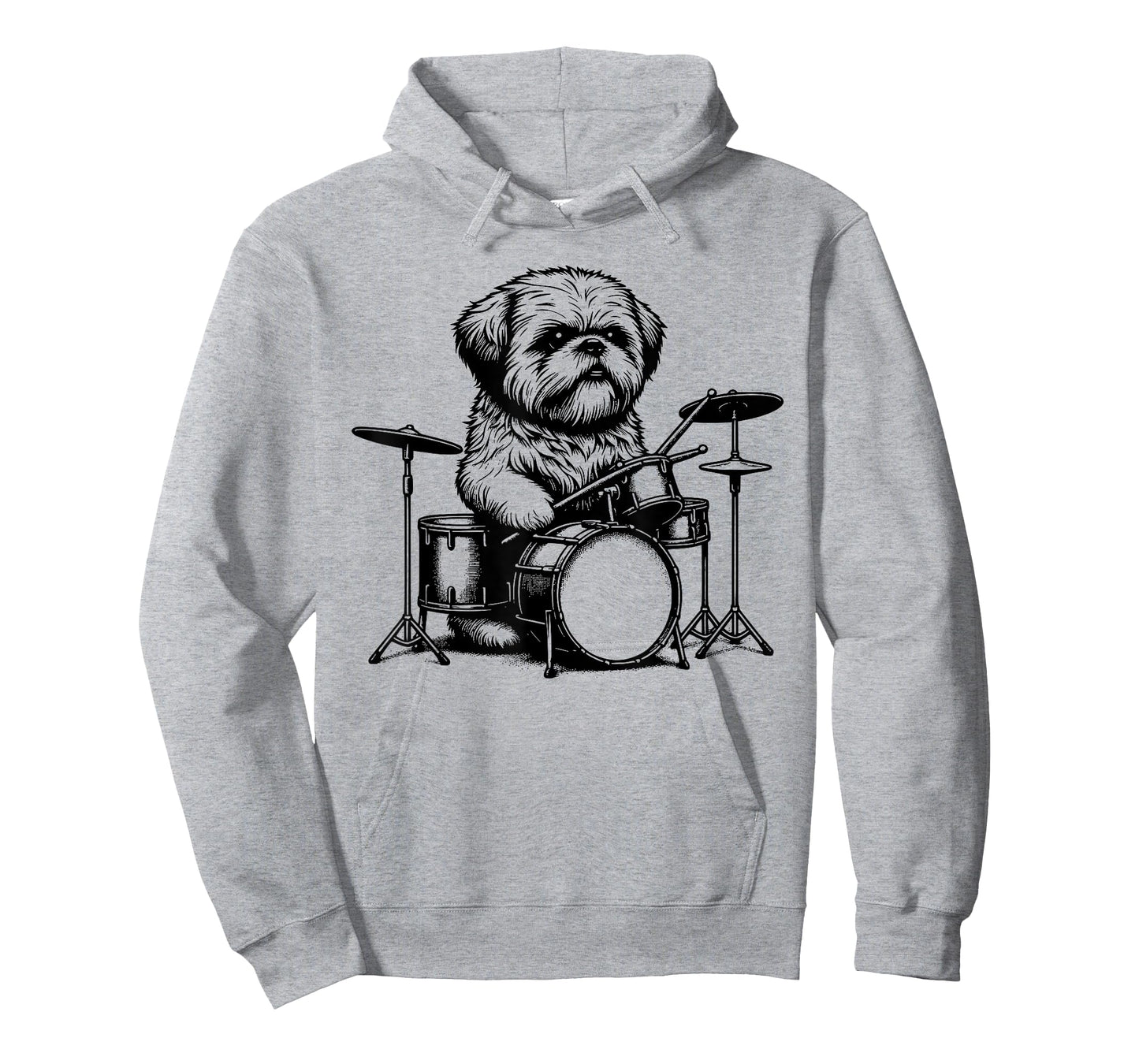 Bolonka Drummer Vibes For Music Lovers And Animal Fans T-Shirt