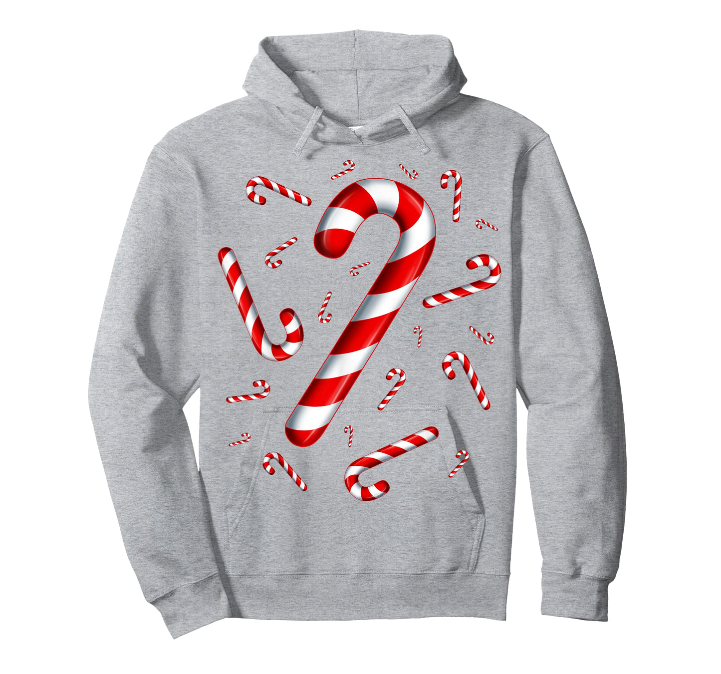 Christmas Flying Candy Cane Lover Taster Red and White Woman T-Shirt