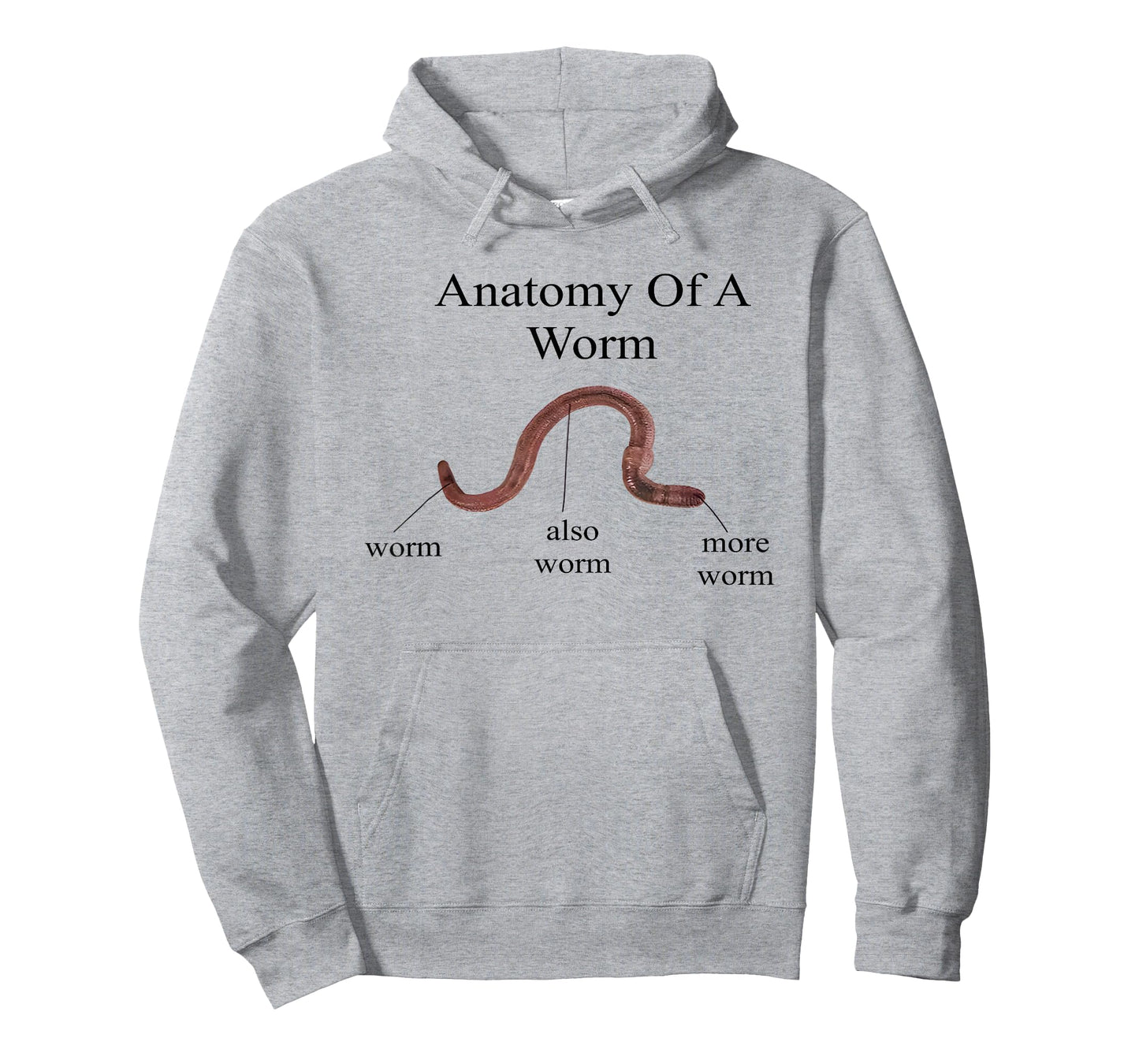 Anatomy of Worm Funny Science Biology Diagram T-Shirt