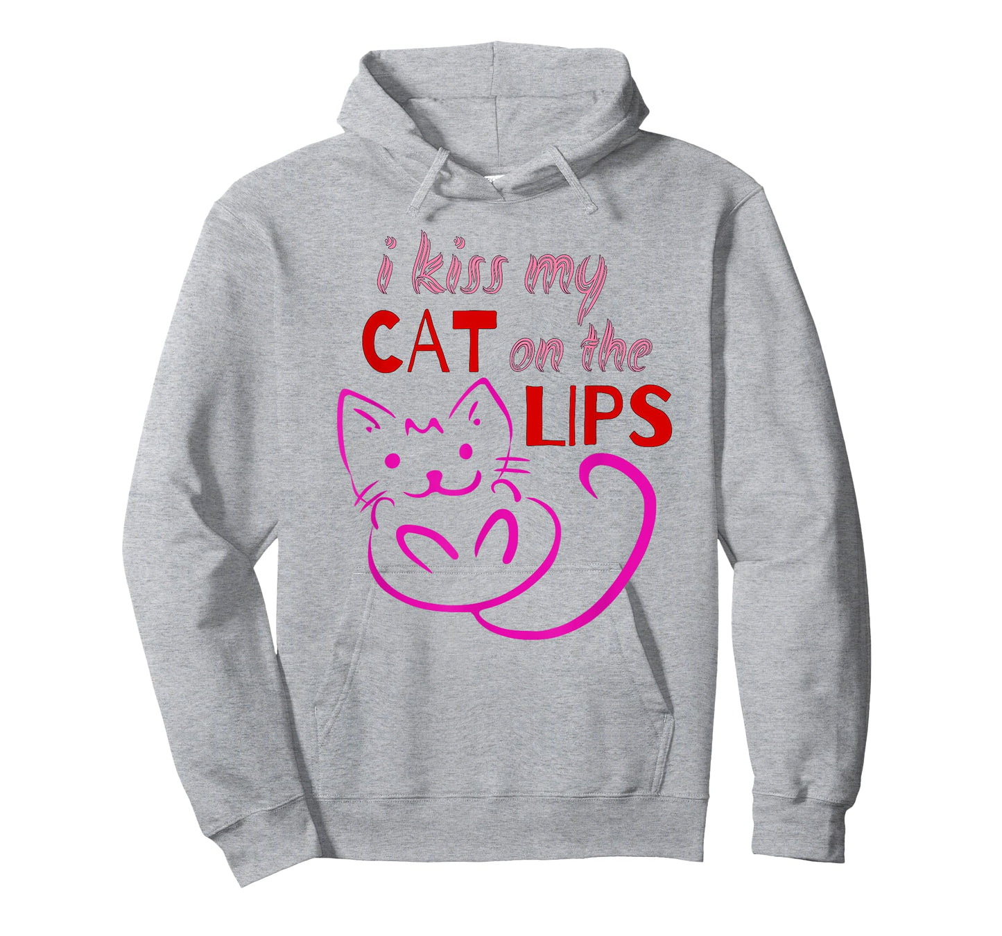 I Kiss My Cat on the Lips tee for kitty lovers & pet owners Men Women Girls Kids T-Shirt