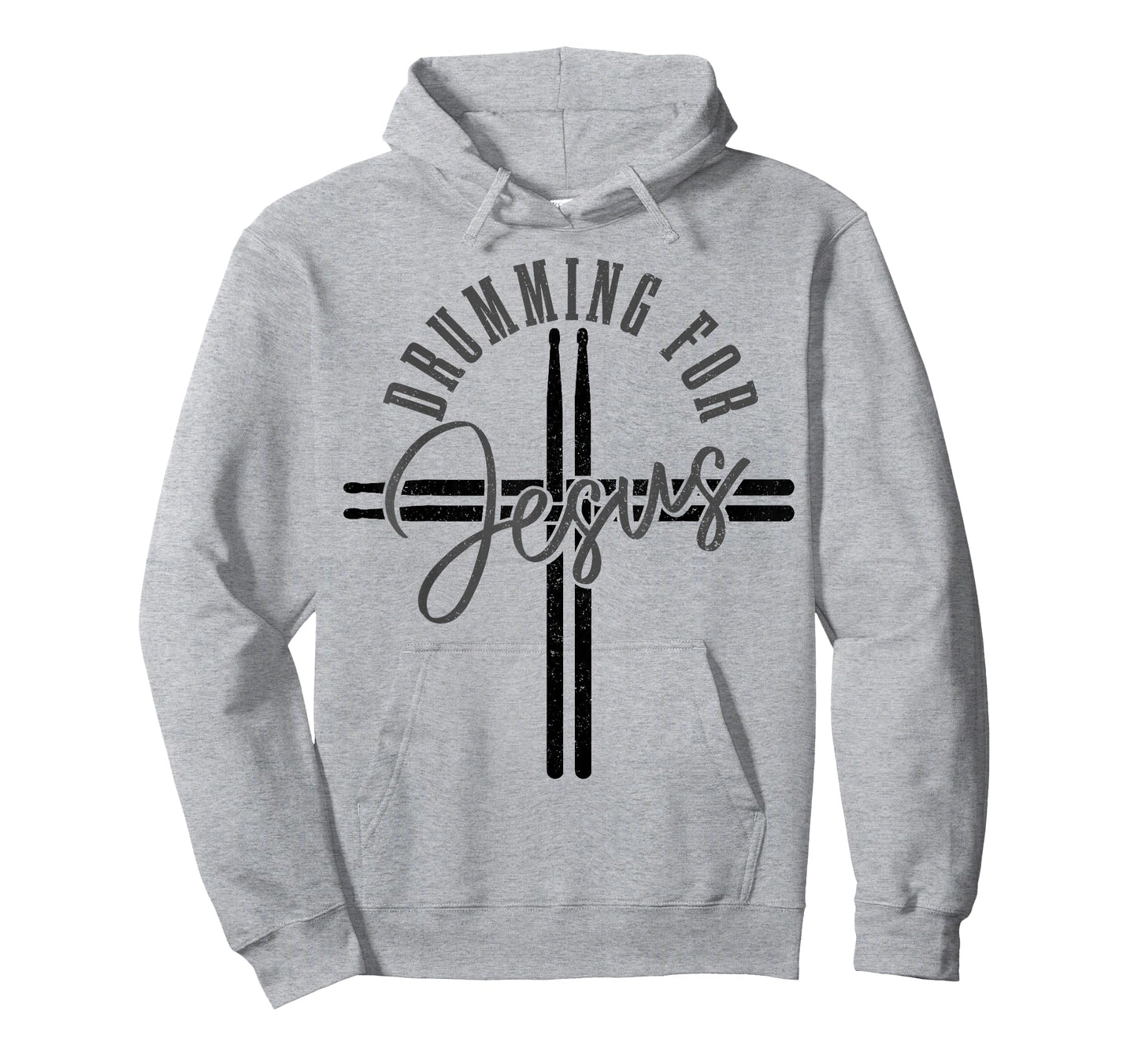 Drumming For Jesus Drum Sticks Cross Christian Drummer T-Shirt