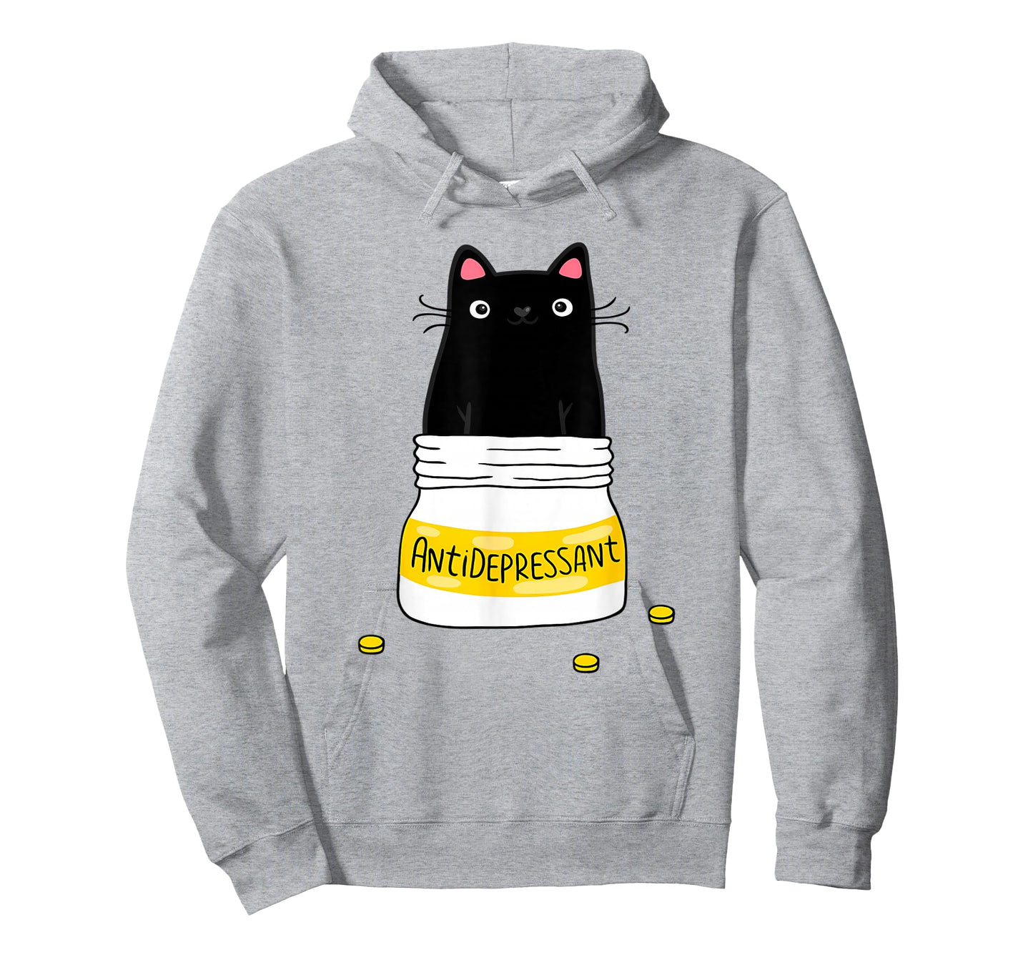 Fur Antidepressant Cute Black Cat A Gift For A Pet Lover T-Shirt