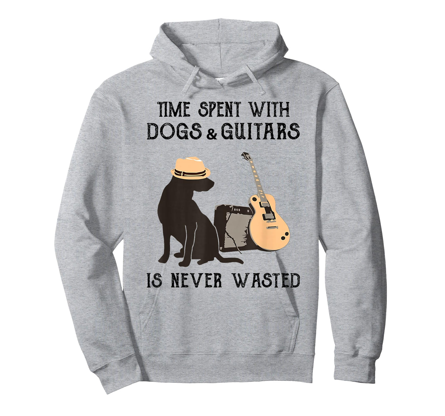 Time spent with dogs and guitars is never wasted T-Shirt