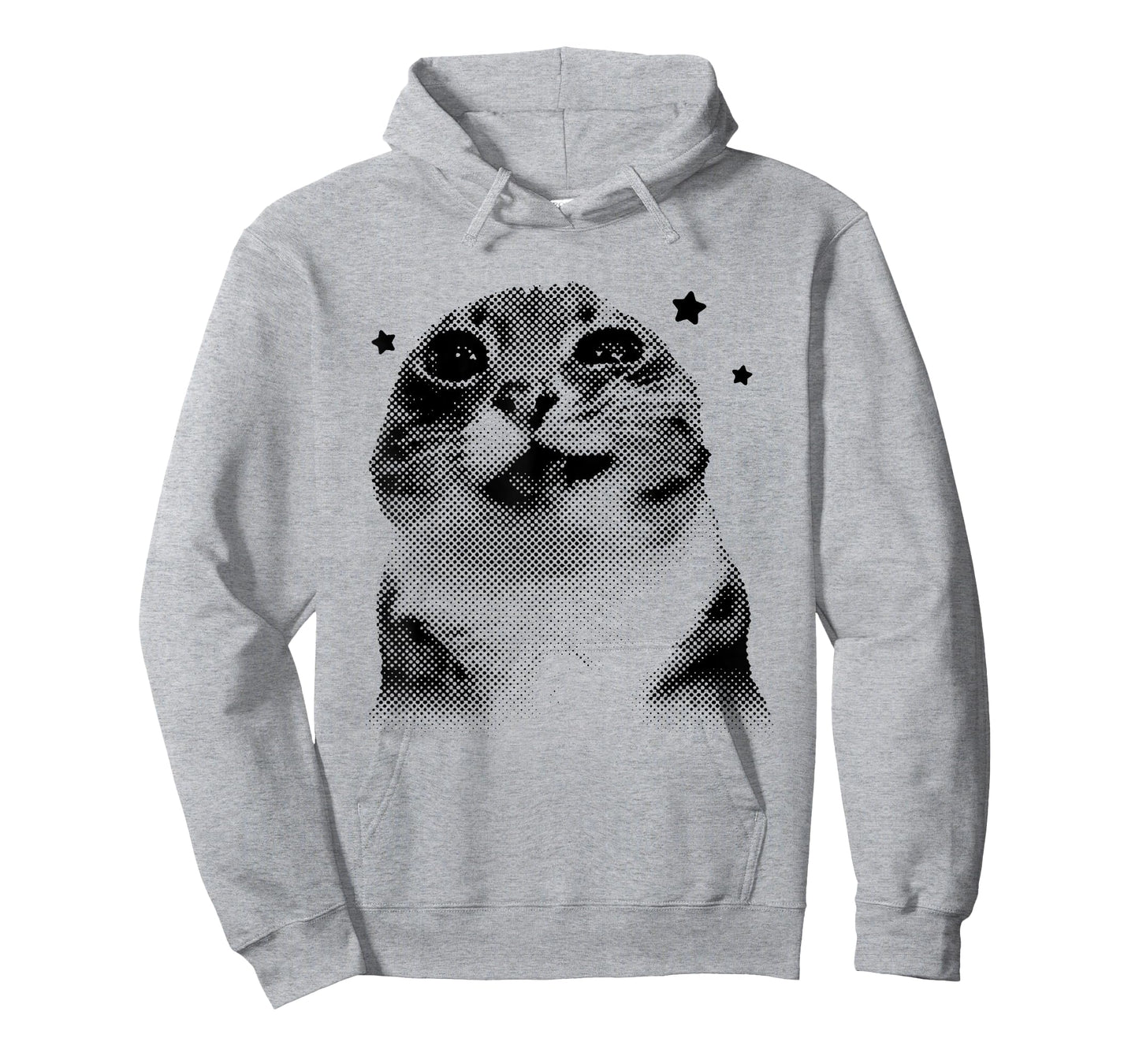 Funny Y2k Retro Vintage Silly Cat Meme Cat Gen Z Joke Teen T-Shirt