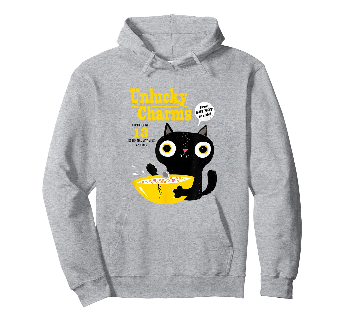 Funny Cat Cereal: Unlucky Charms-Official DinoMike Design T-Shirt