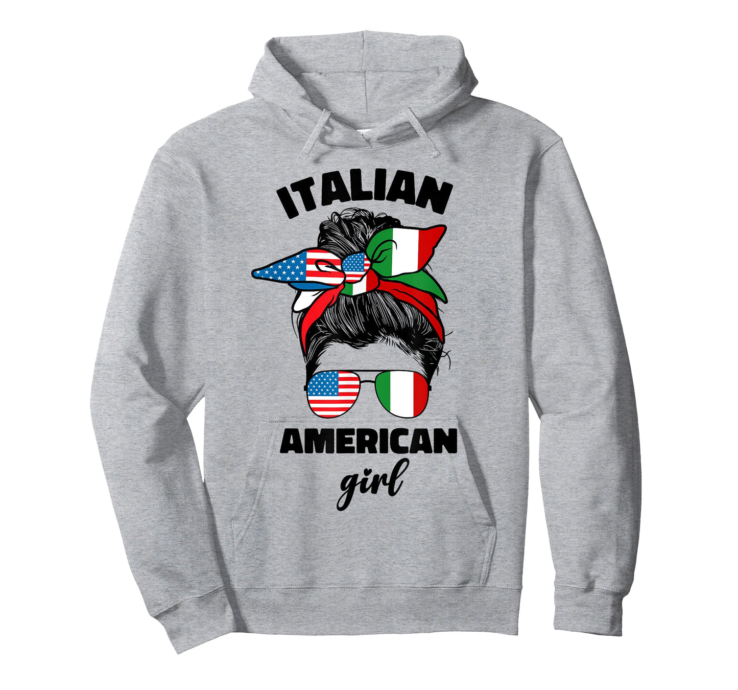 Half American And Italian America Italy Italia Usa Flag Girl T-Shirt