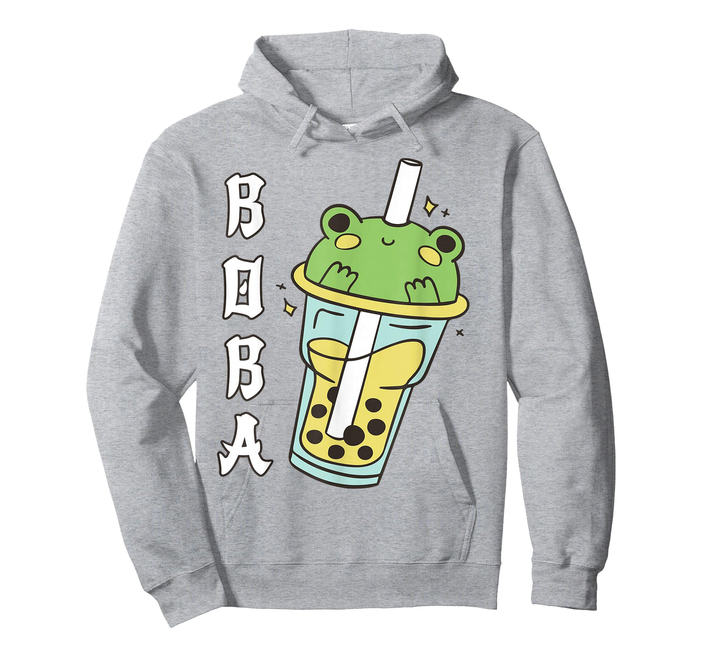 Cute Kawaii Frog Boba Tea Neko Anime Japanese Kids Teen Girl T-Shirt