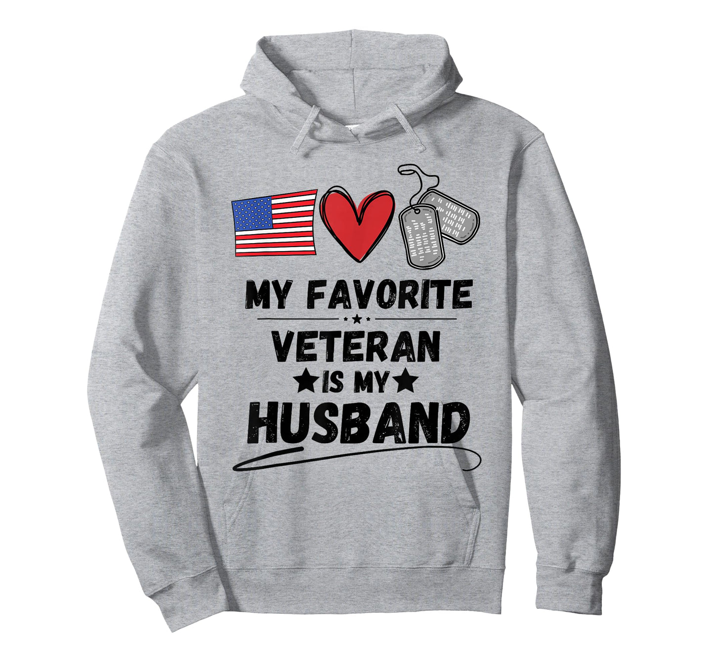 Funny Spouse Veterans Day My Favorite Veteran is My Husband T-Shirt